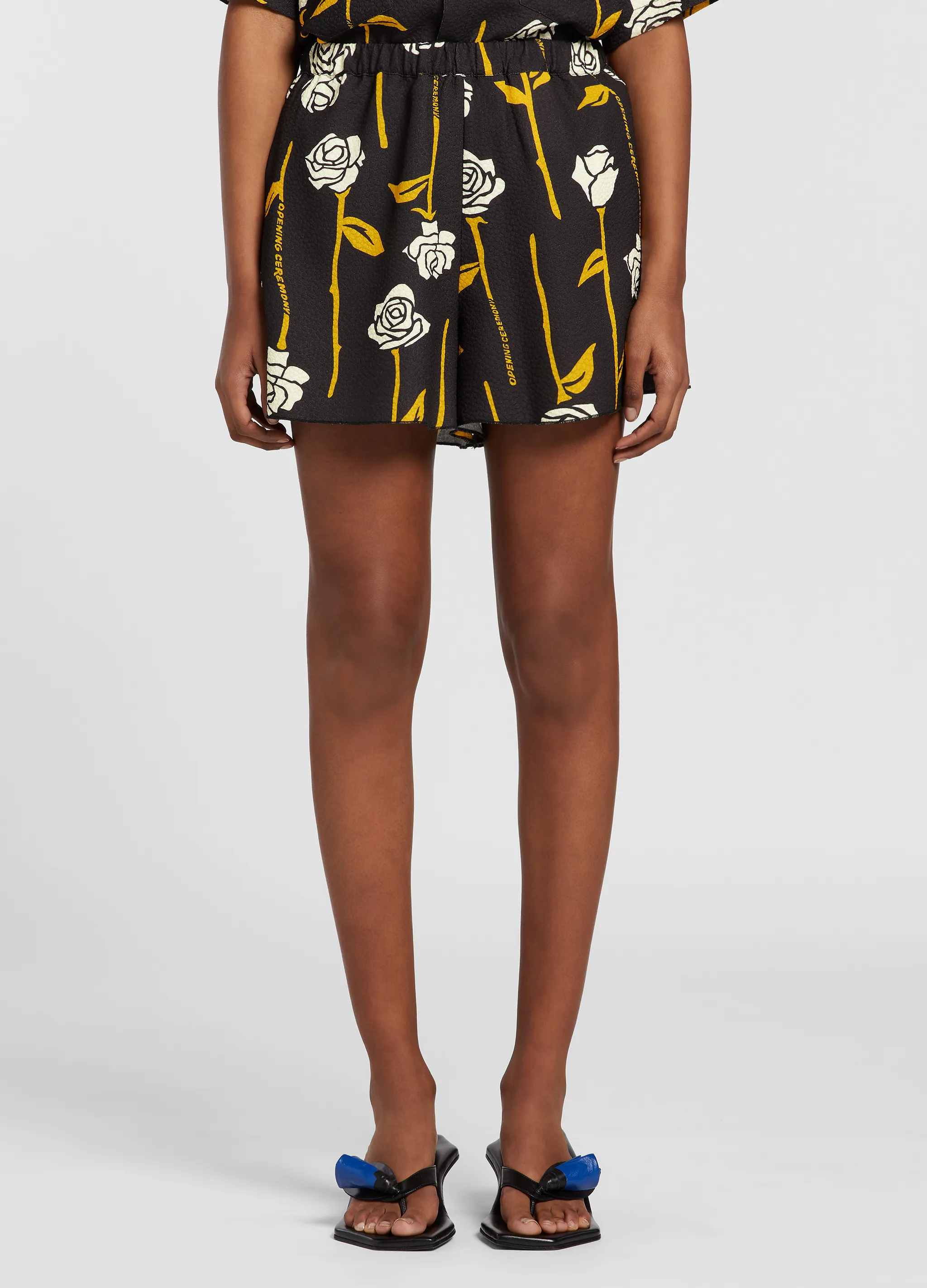 ALLOVER ROSES SHORTS