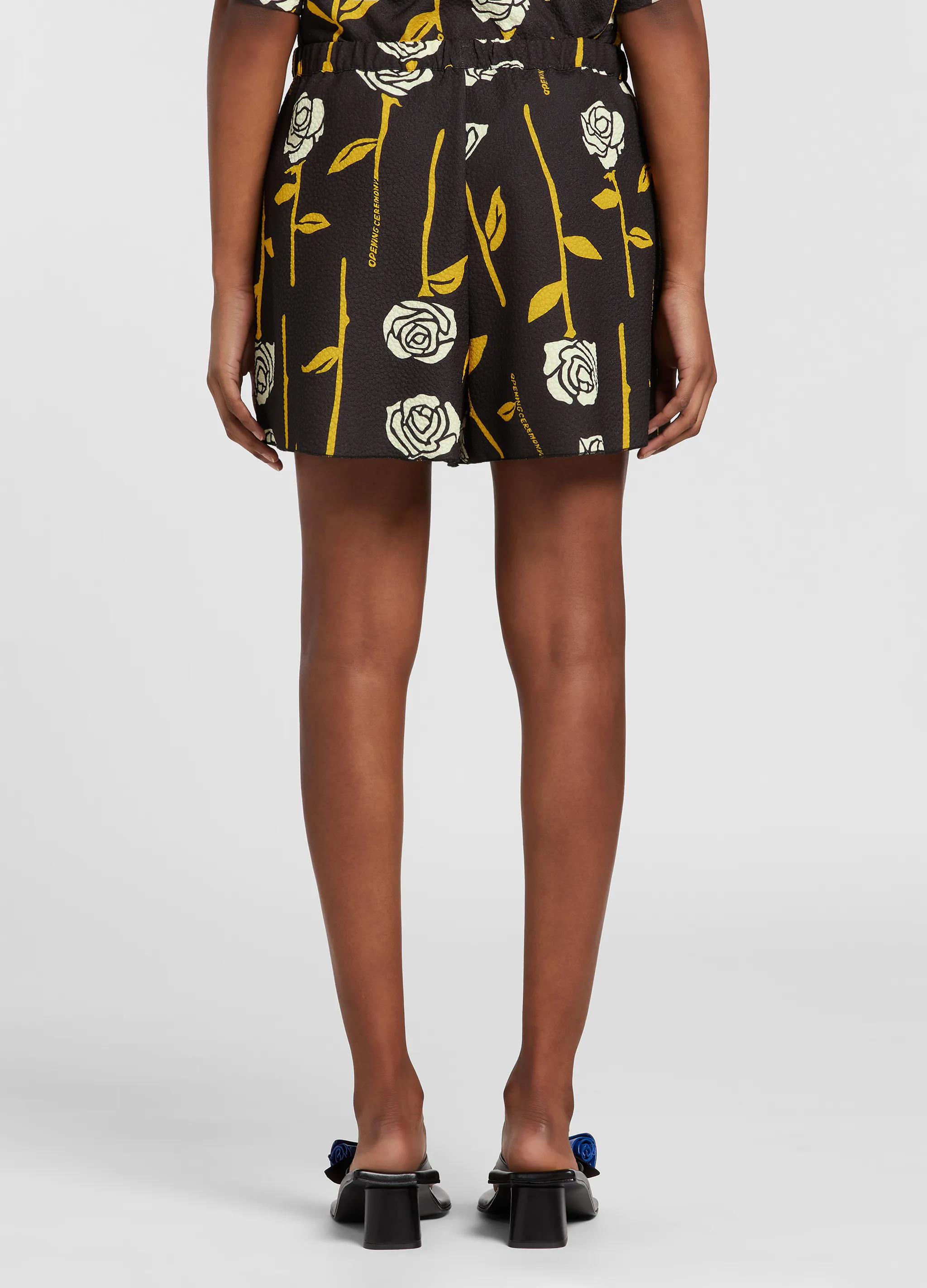 ALLOVER ROSES SHORTS