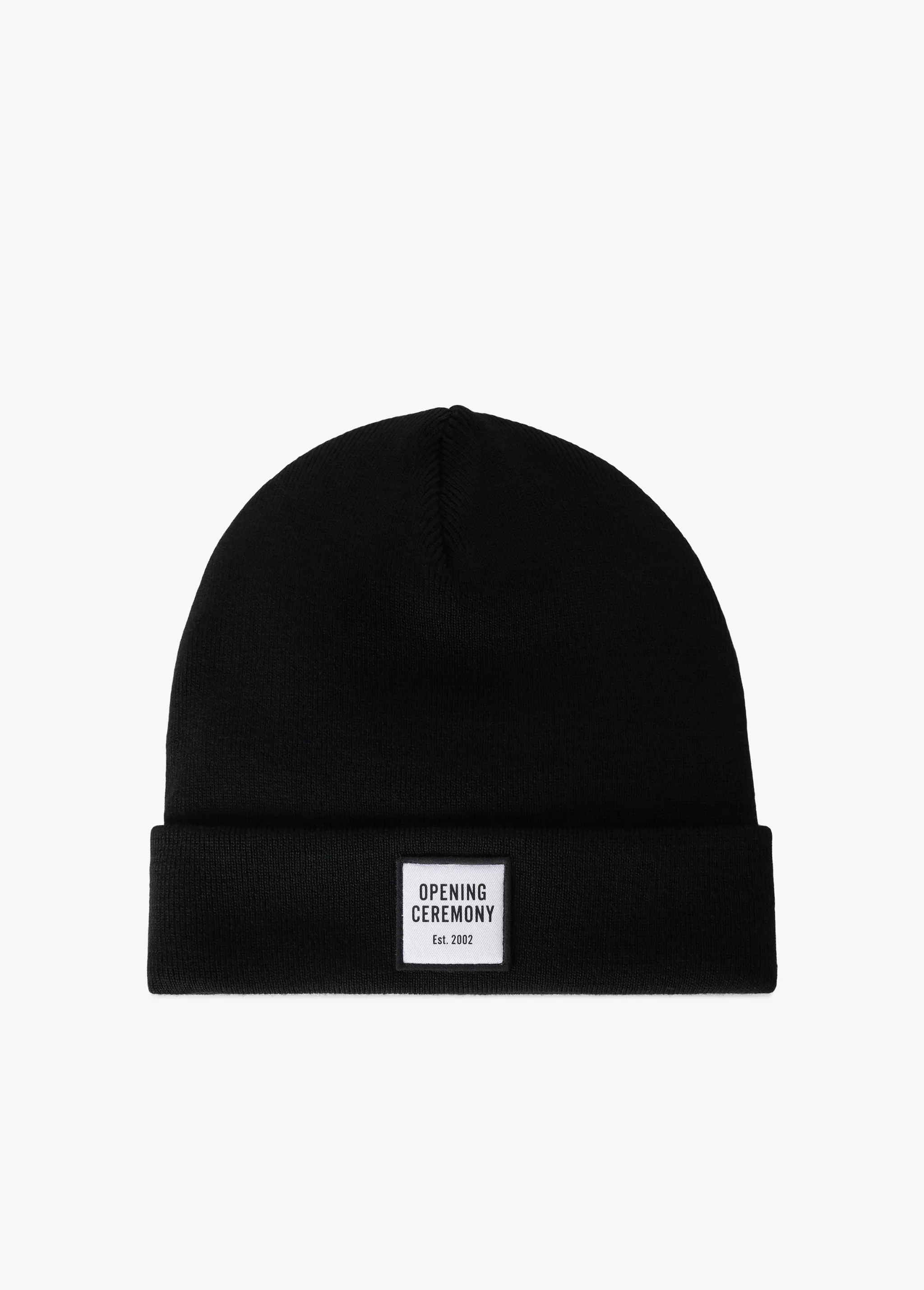 BLACK LOGO BEANIE