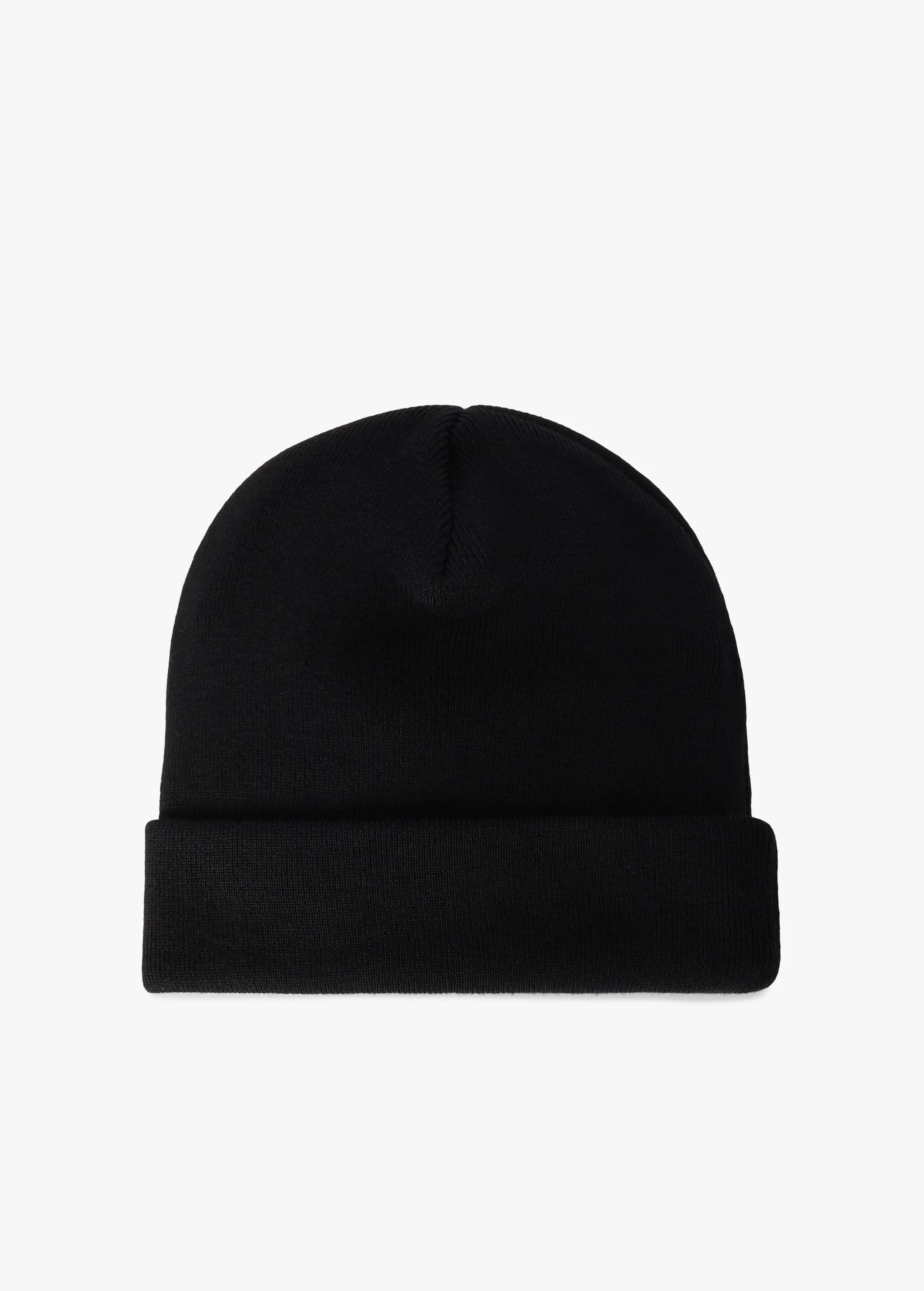 BLACK LOGO BEANIE