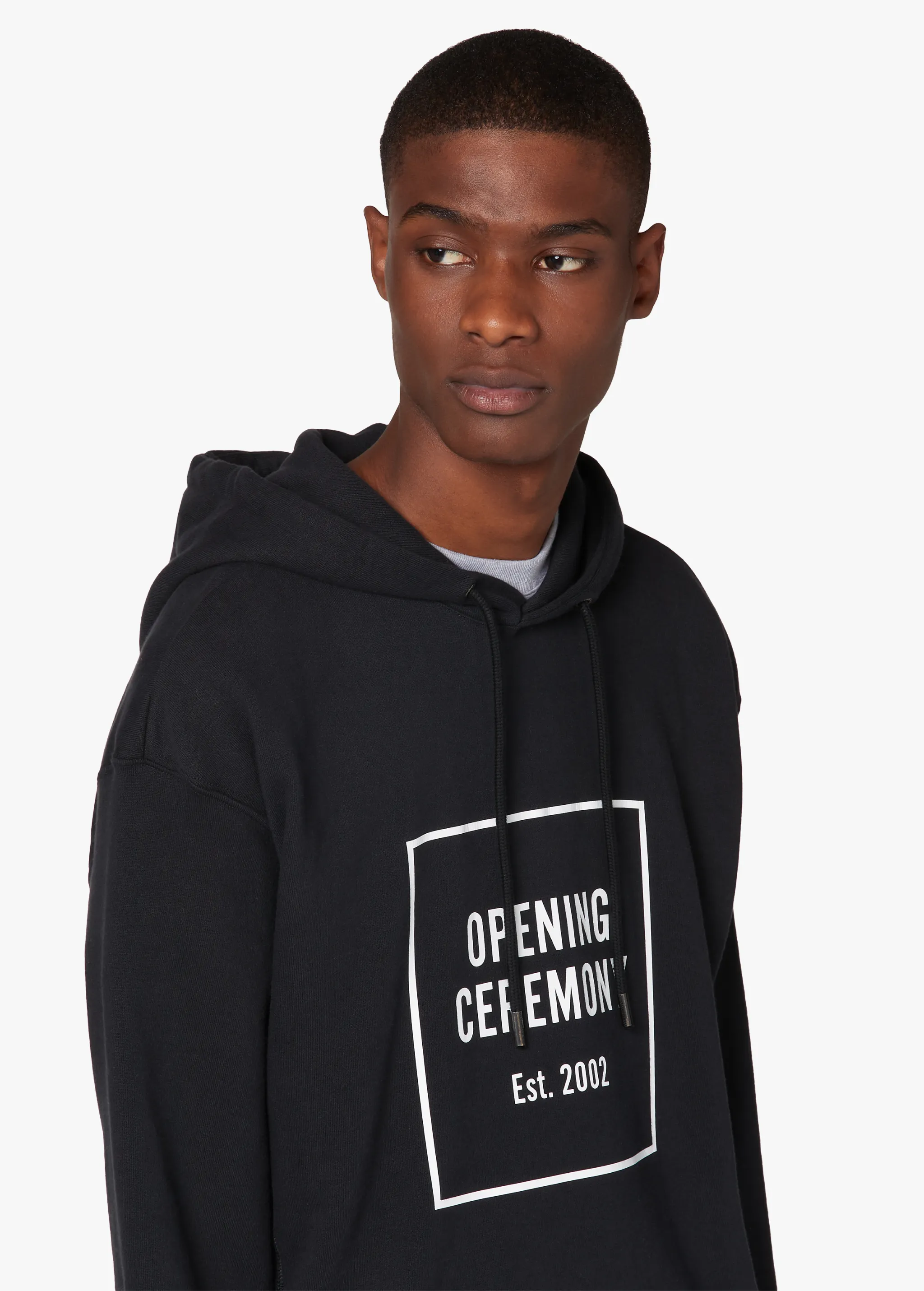 BLACK LOGO HOODIE