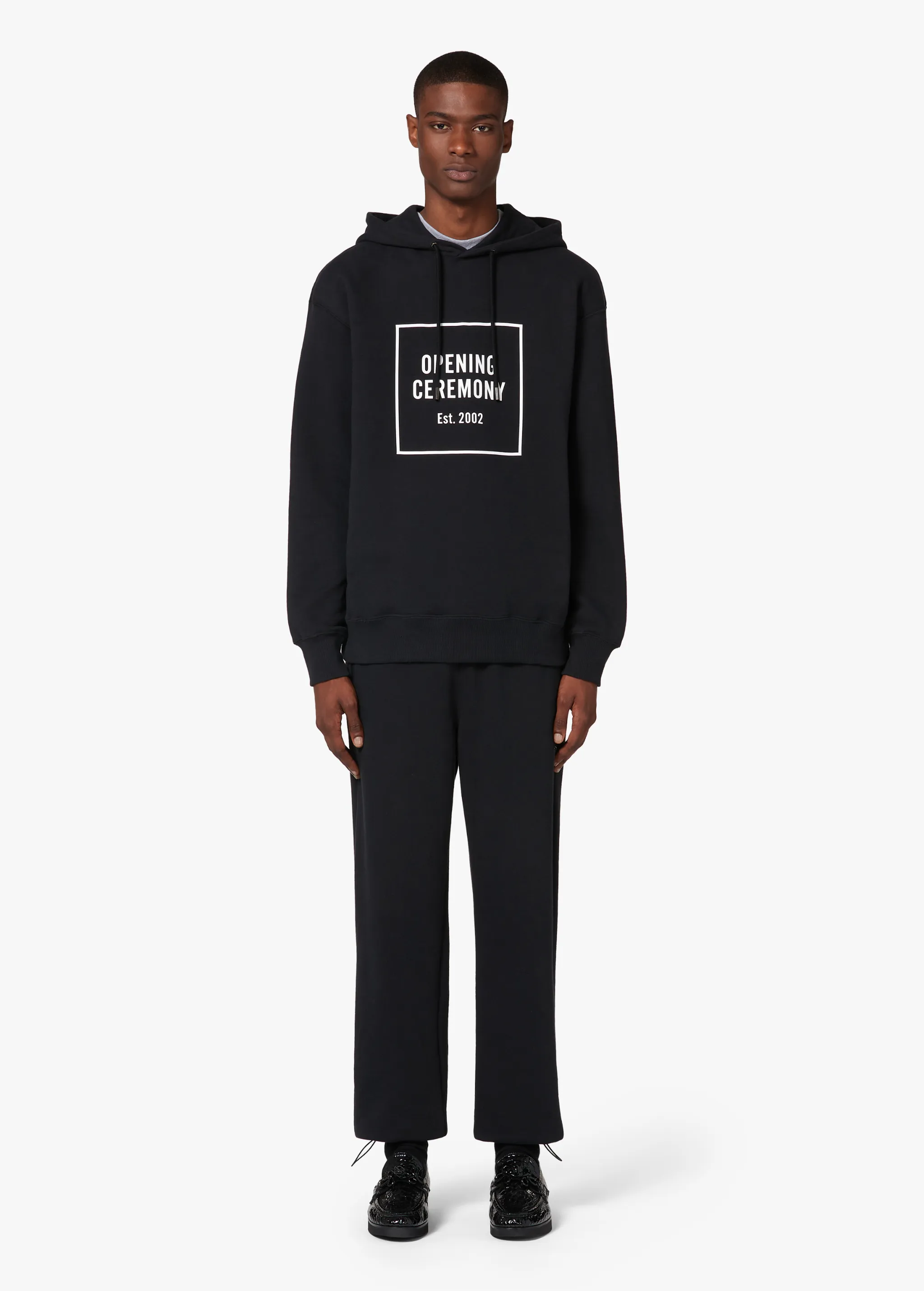 BLACK LOGO HOODIE