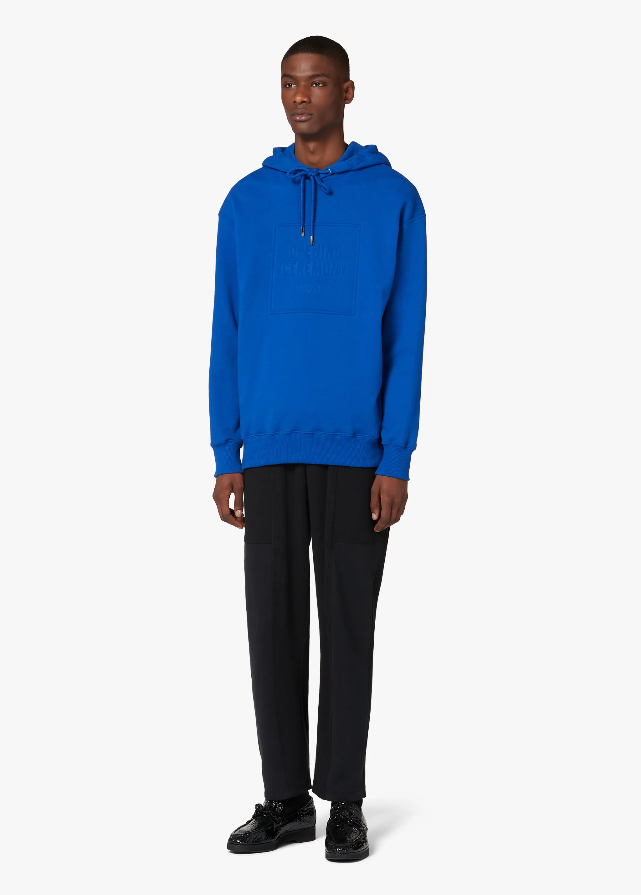 BLUE LOGO HOODIE