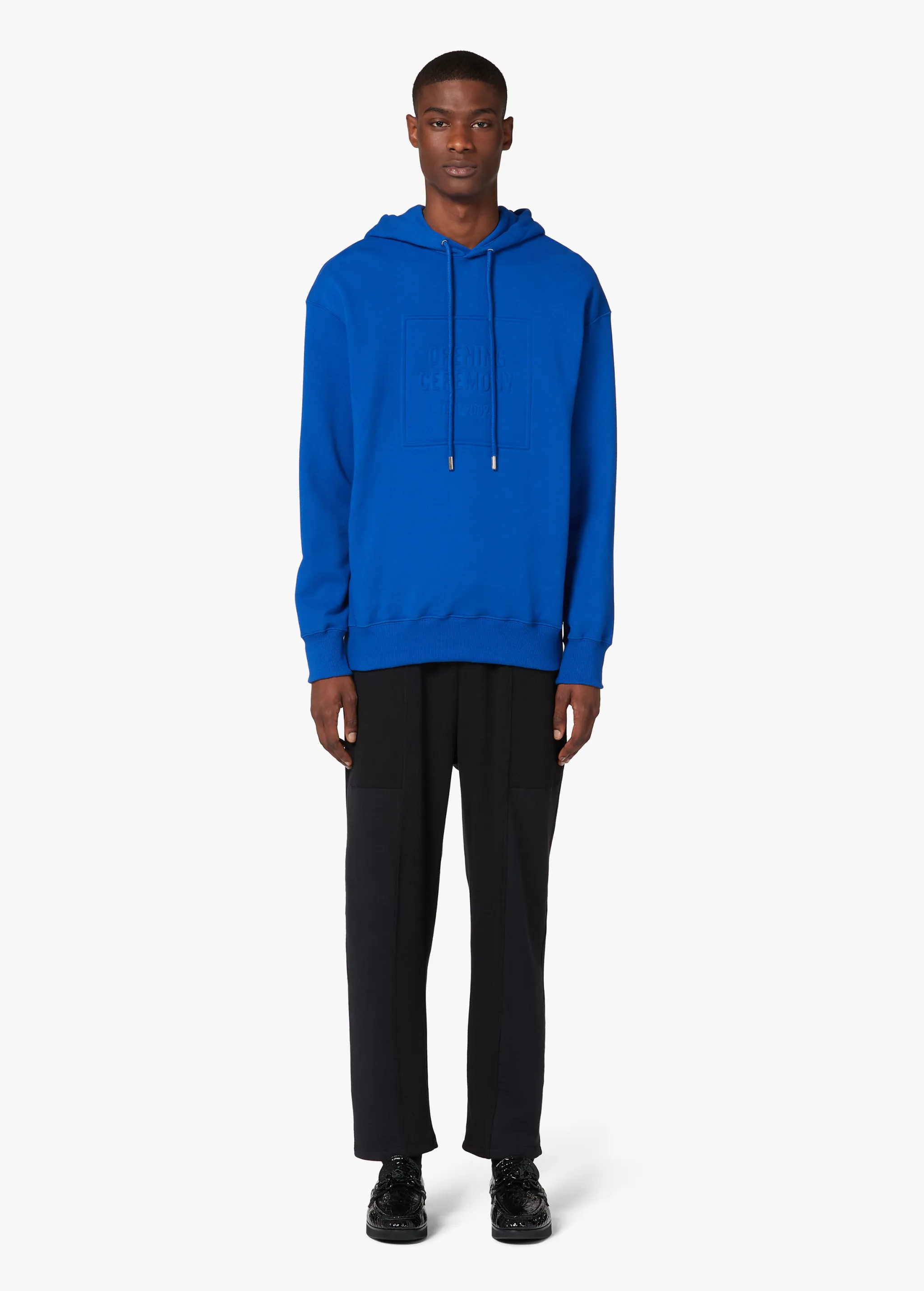 BLUE LOGO HOODIE