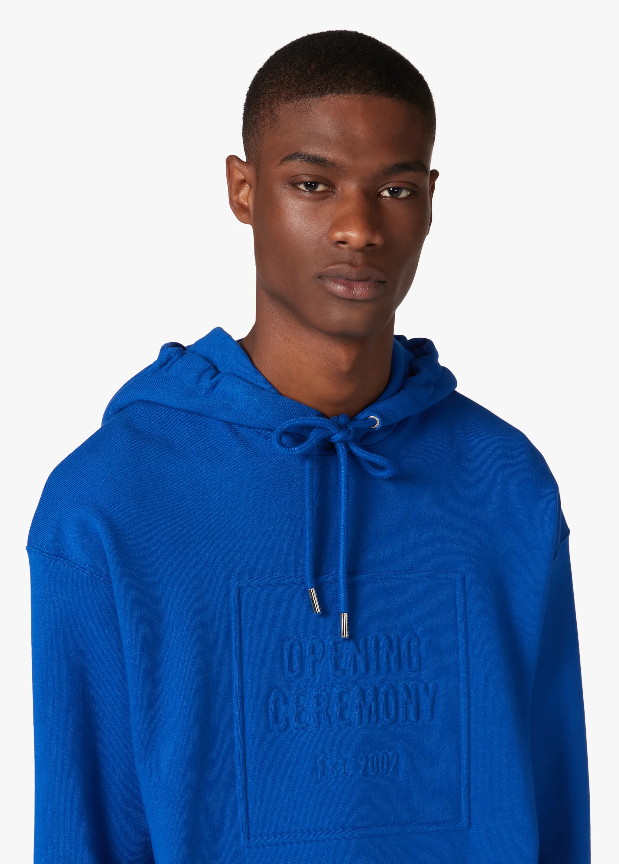 BLUE LOGO HOODIE