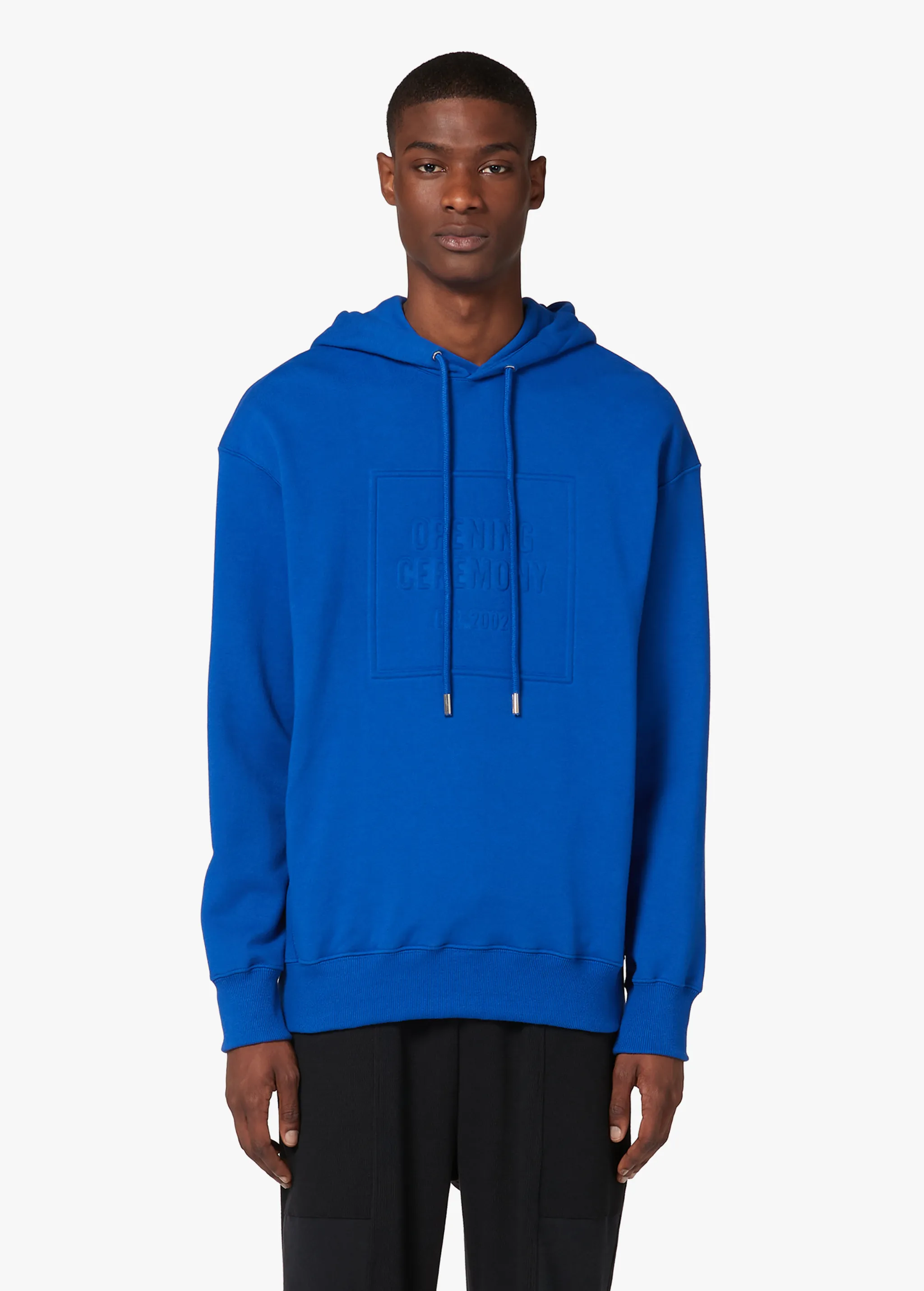 BLUE LOGO HOODIE