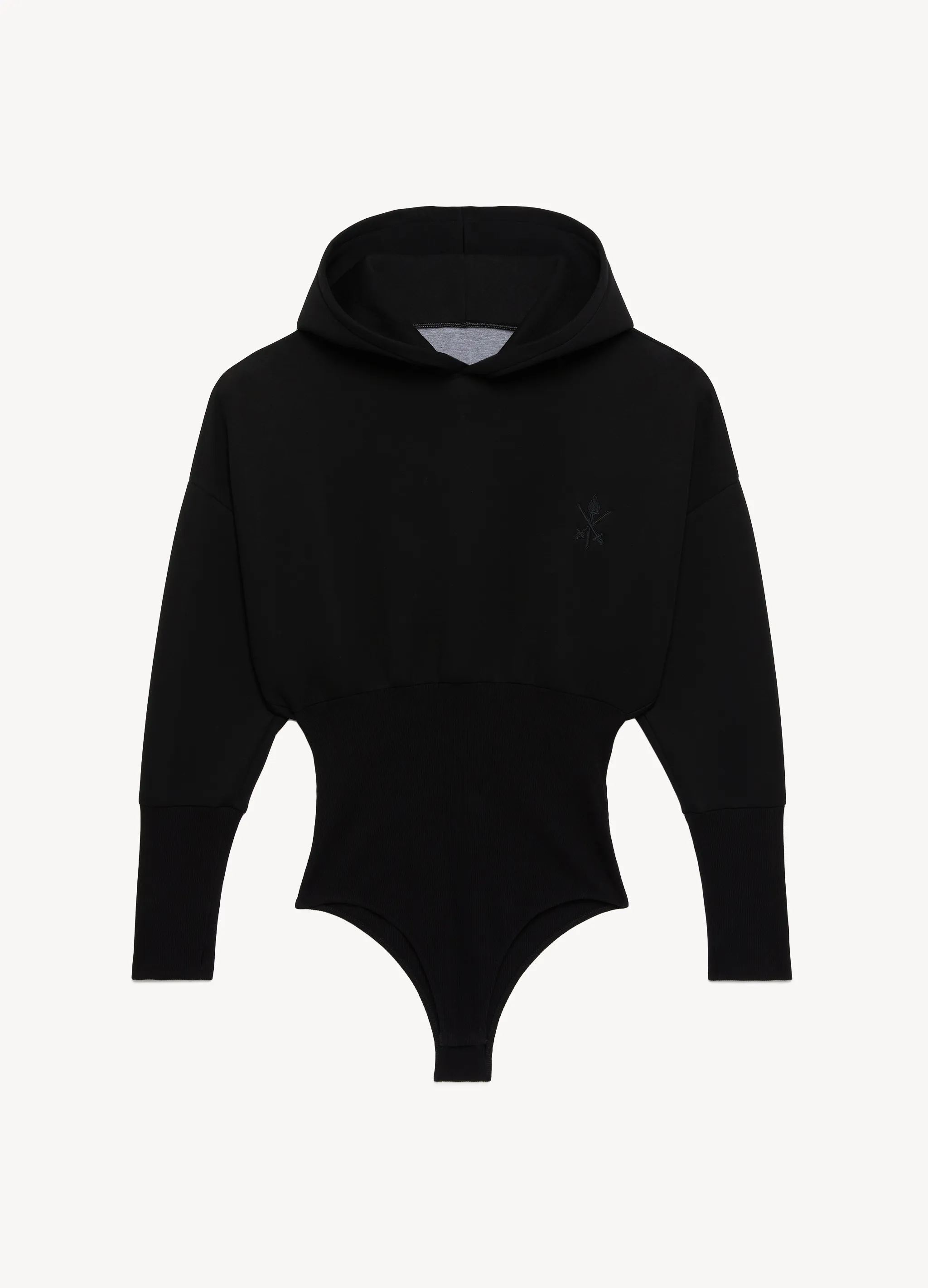BONDED BODYSUIT HOODIE