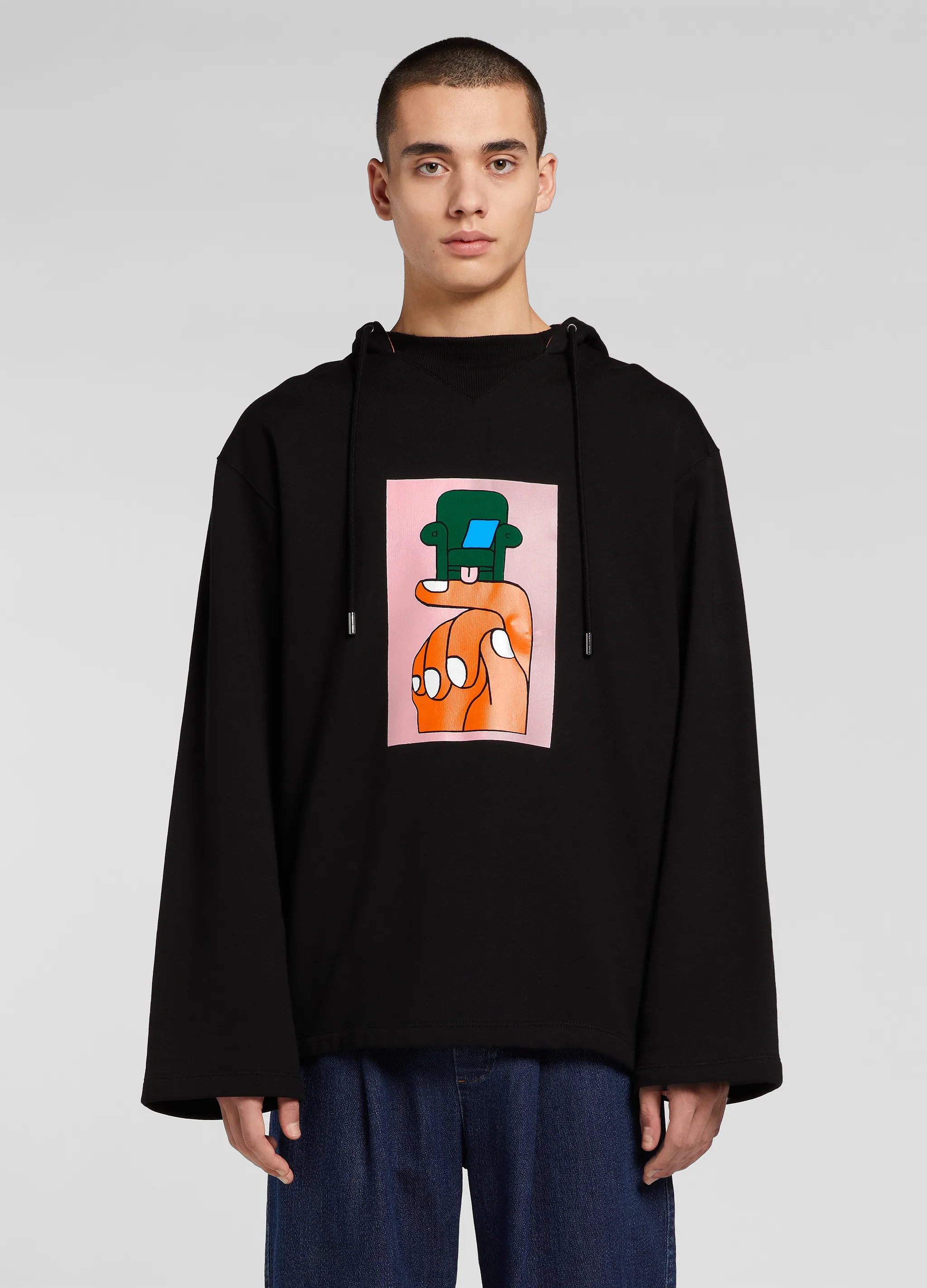 CHAIR LEG PRINT HOODIE