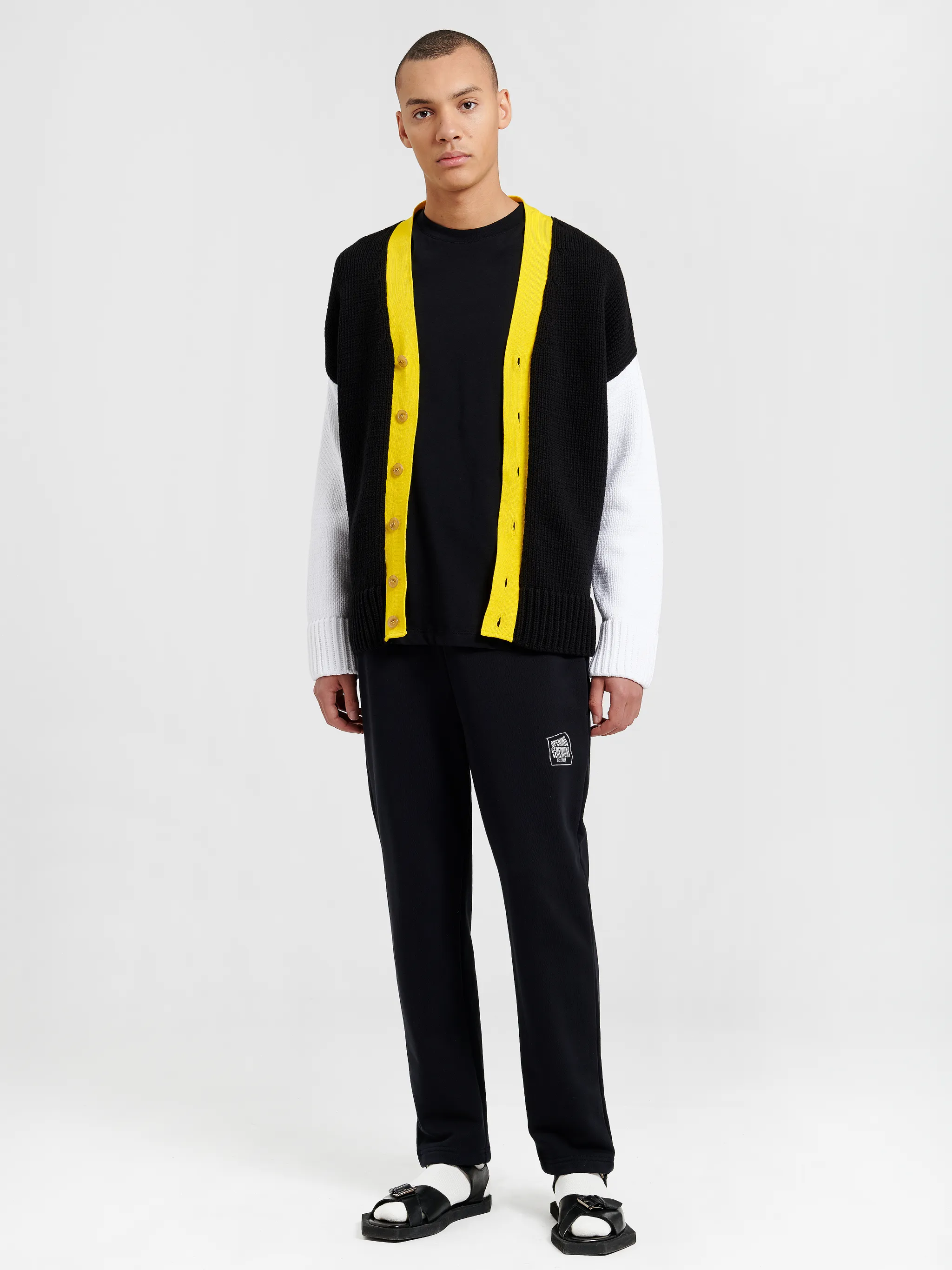 COMBO DROPPED CARDIGAN