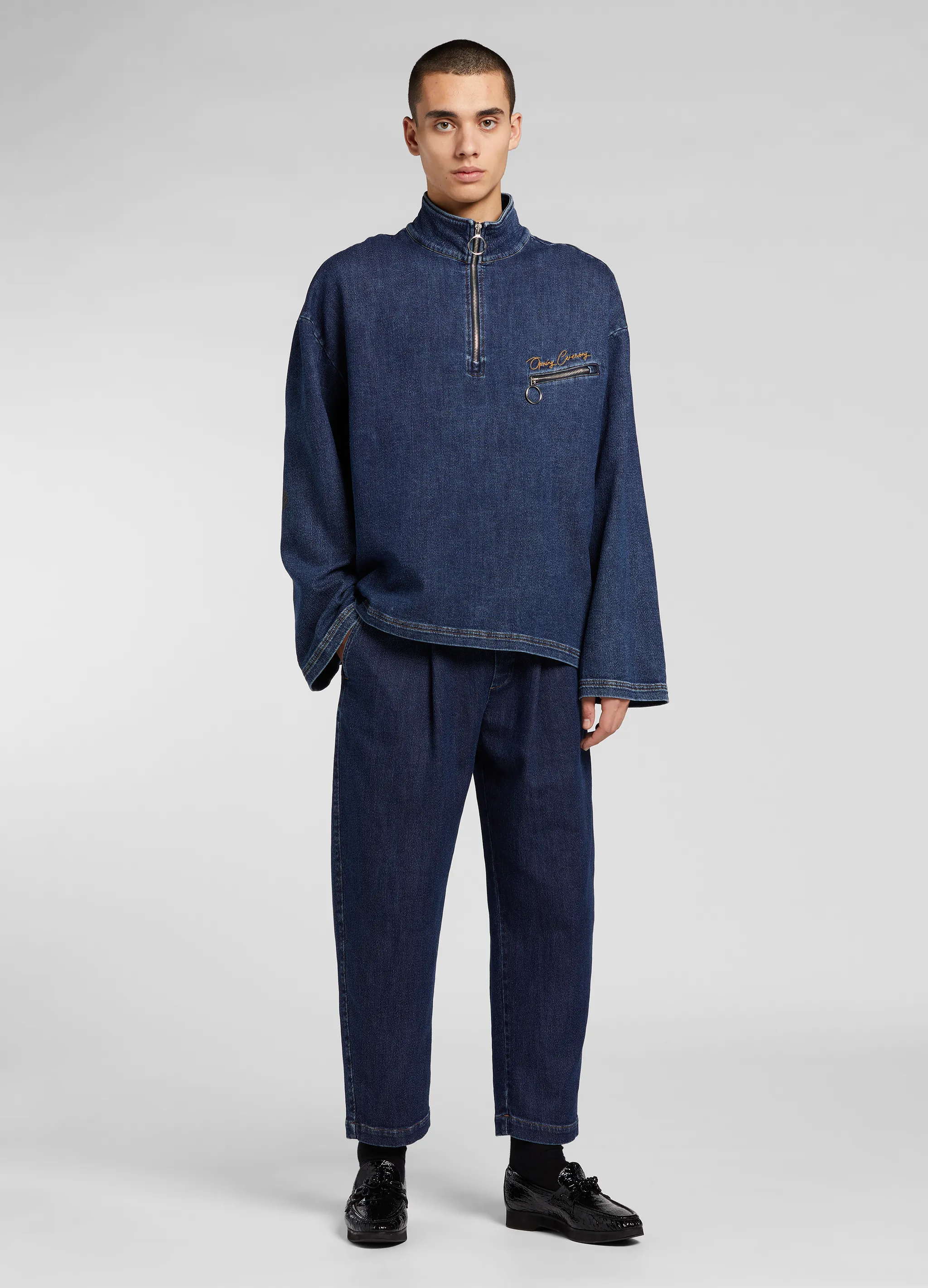 DENIM SWEATSHIRT