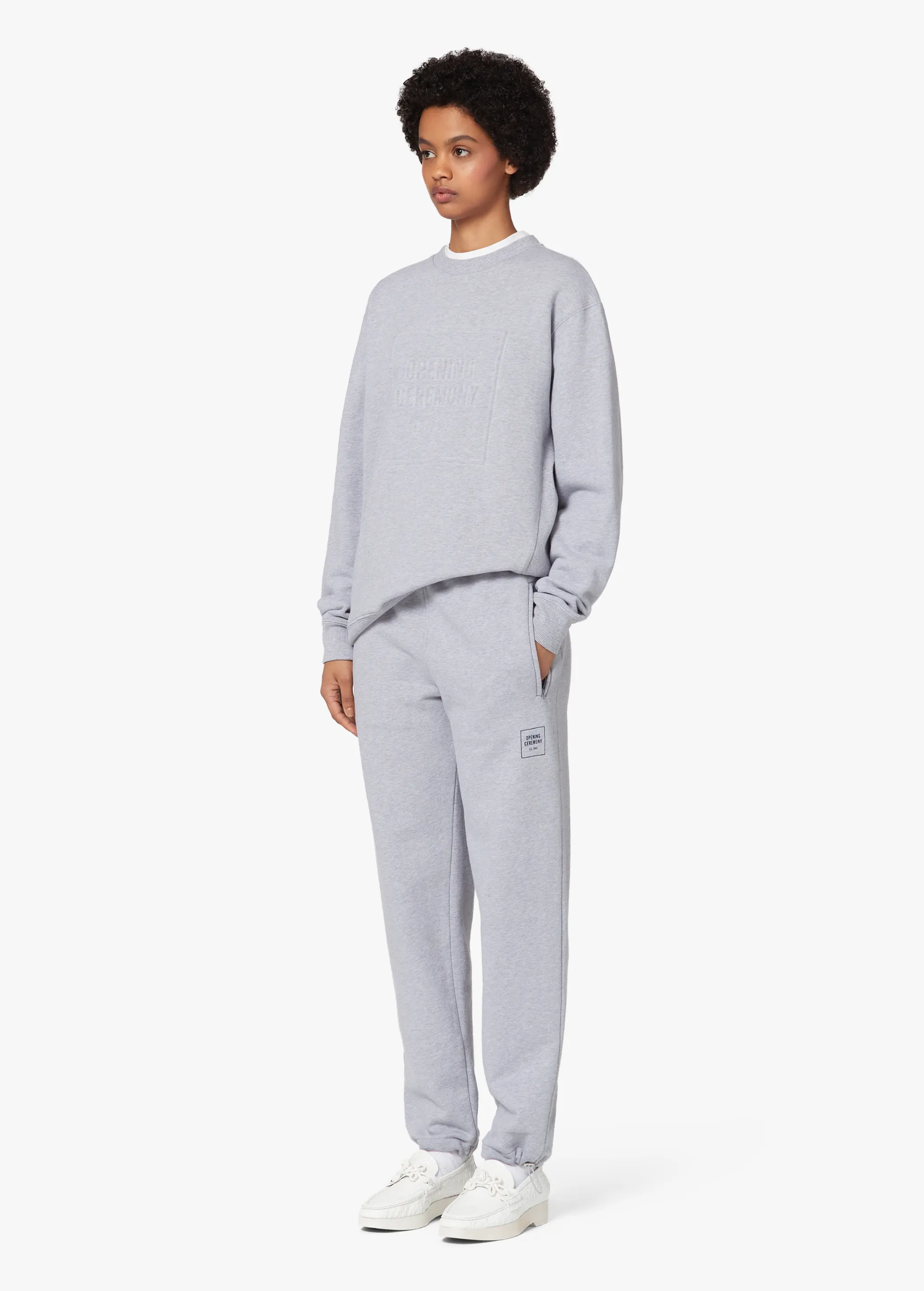 EMBOSSED LOGO SWEATSHIRT