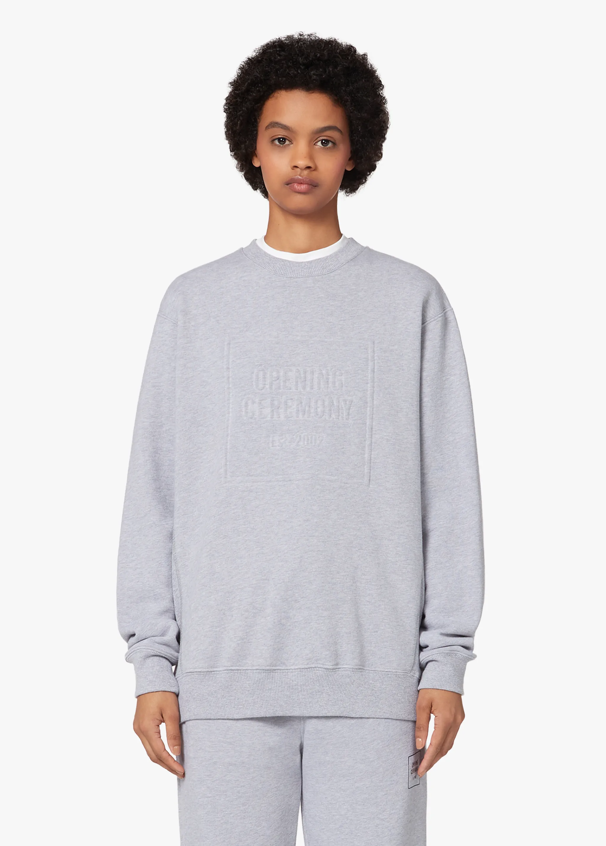EMBOSSED LOGO SWEATSHIRT