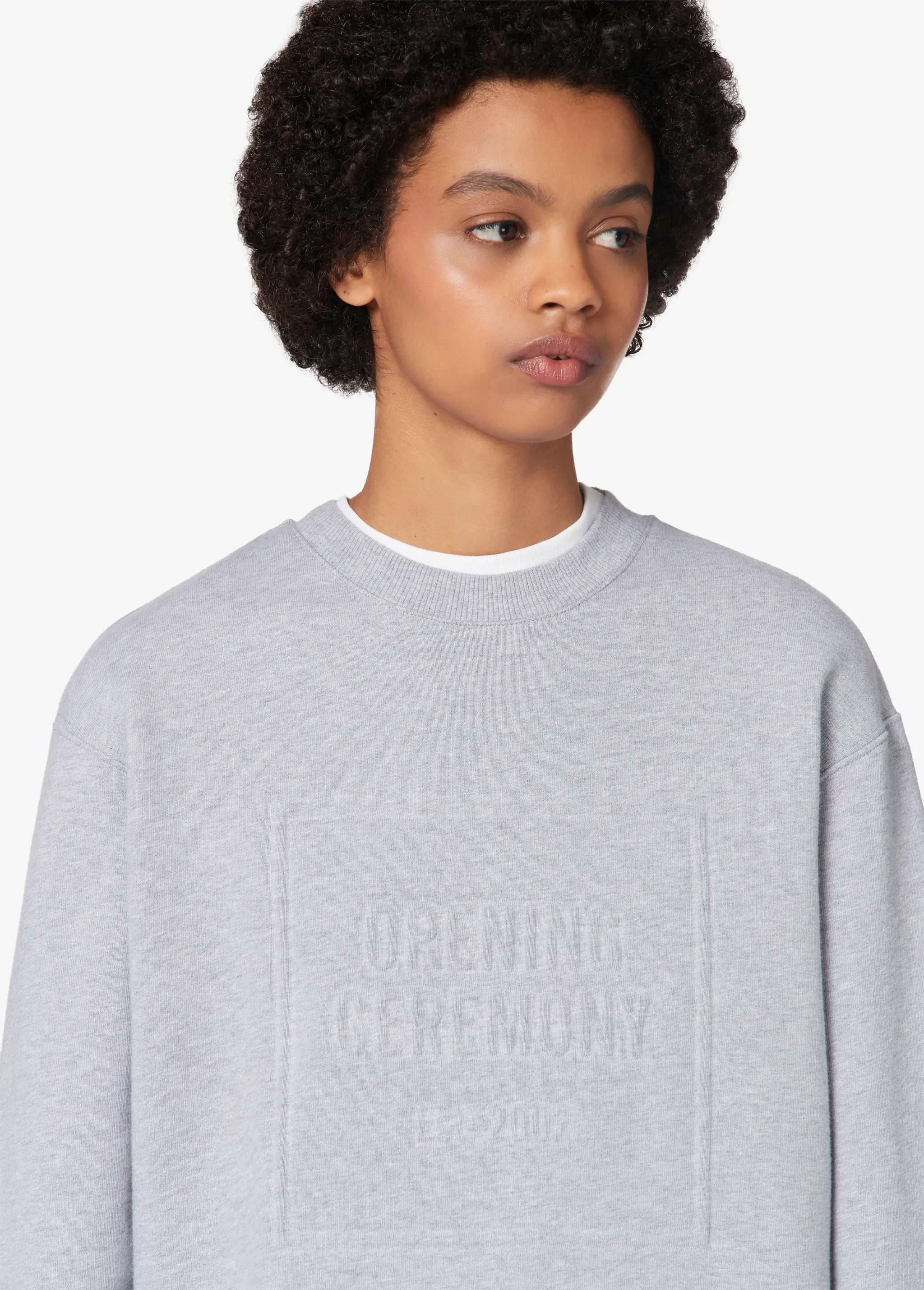 EMBOSSED LOGO SWEATSHIRT