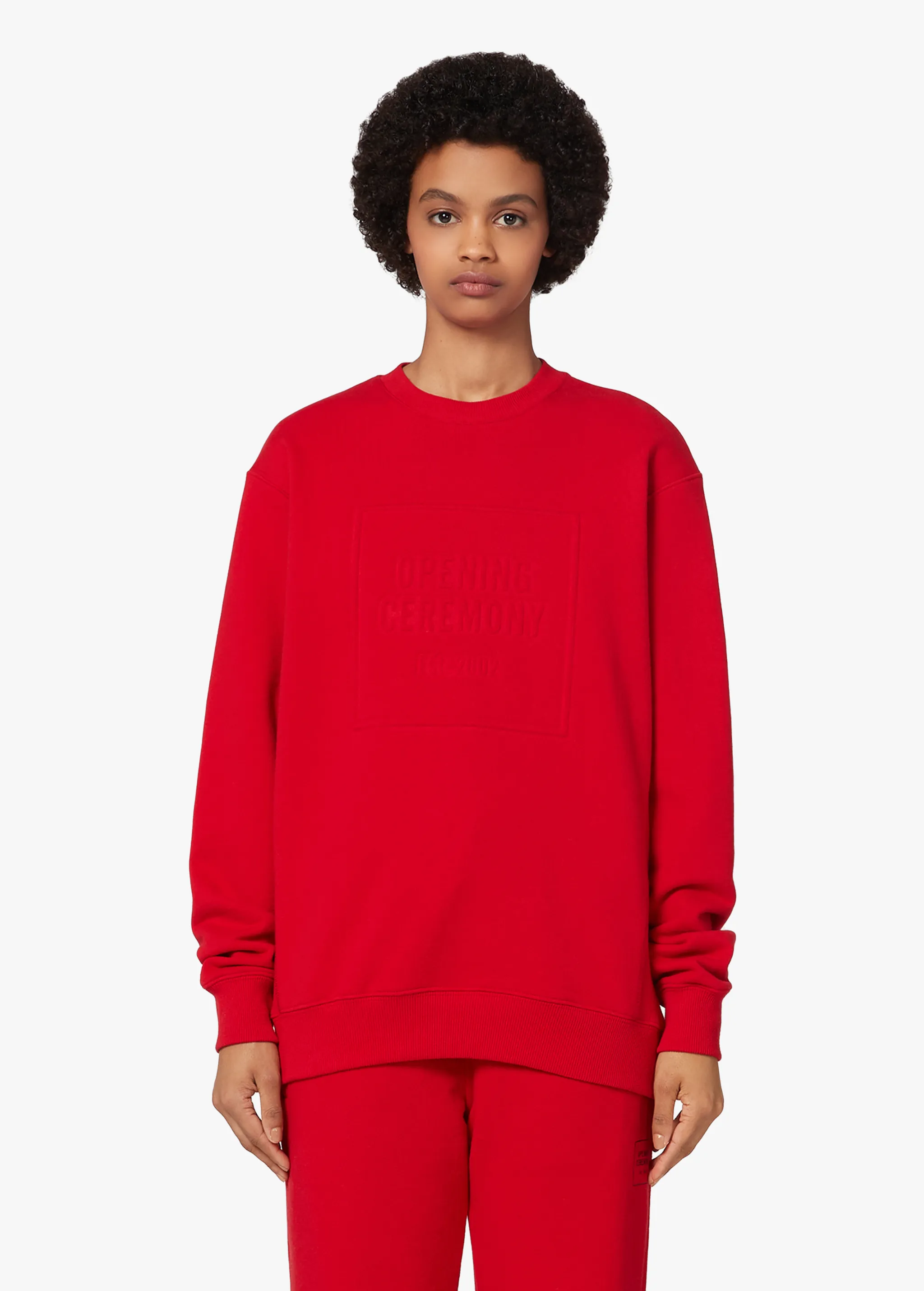 EMBOSSED LOGO SWEATSHIRT