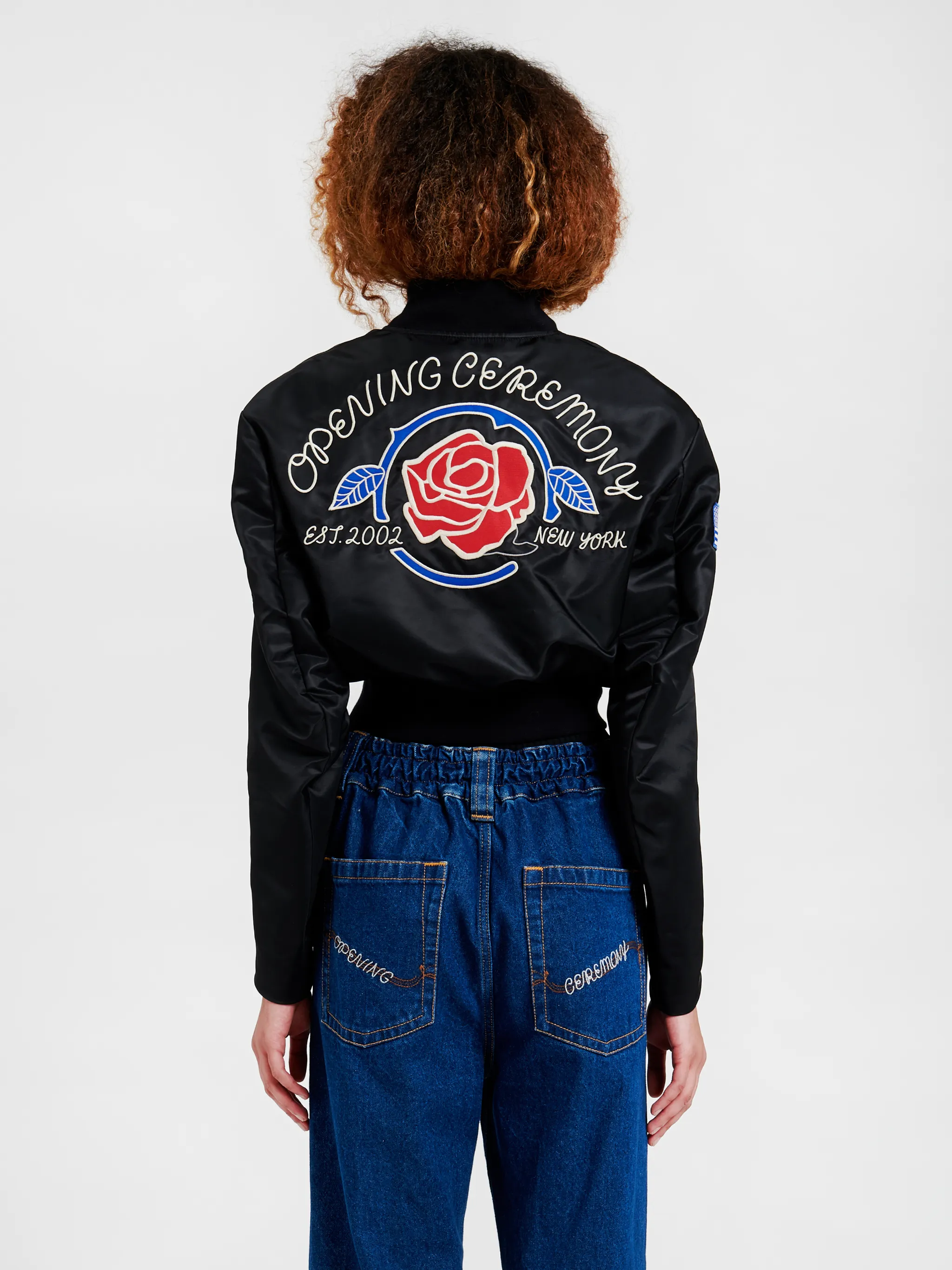 EMBROIDED LOGO VARSITY JACKET