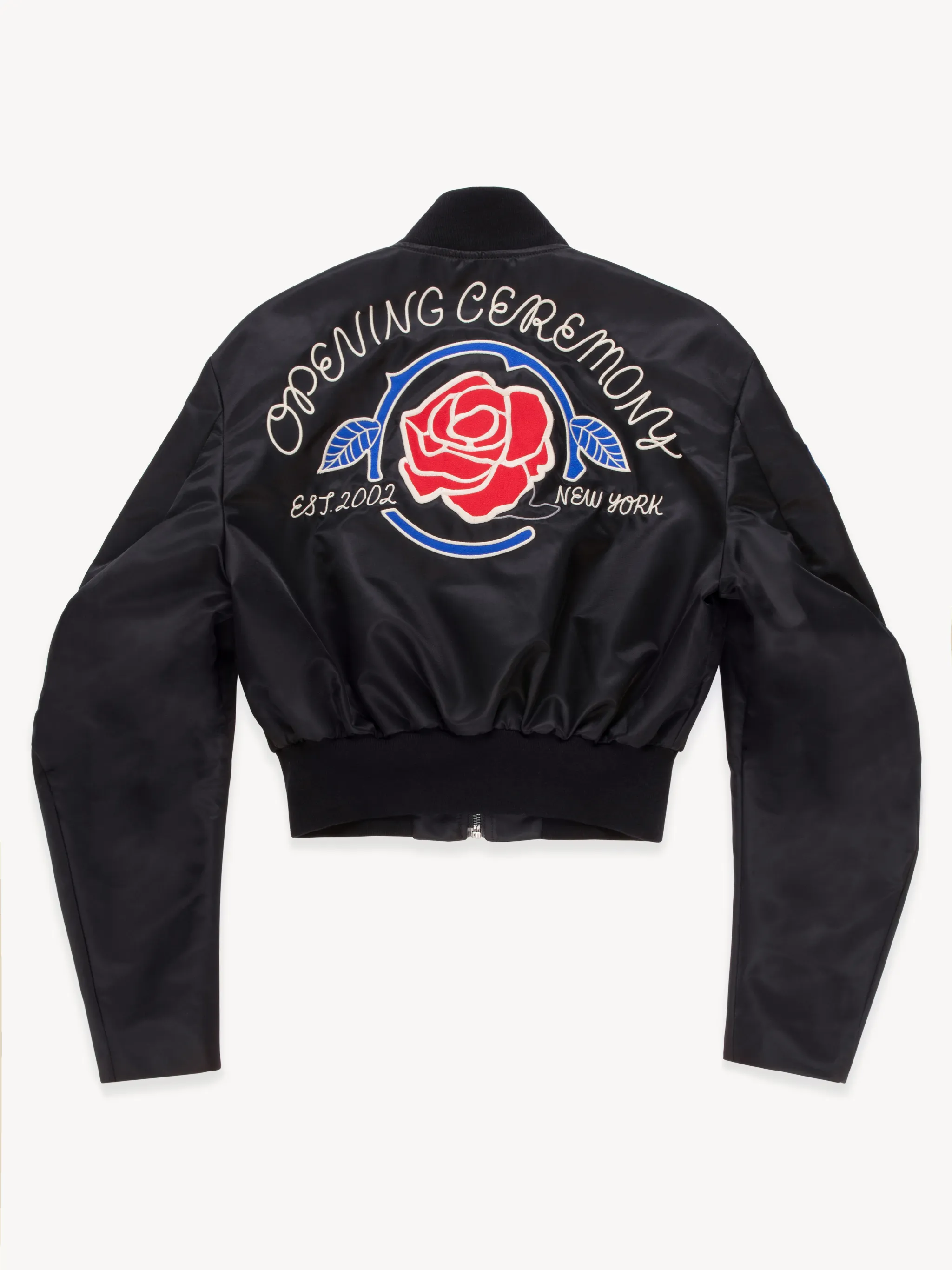 EMBROIDED LOGO VARSITY JACKET