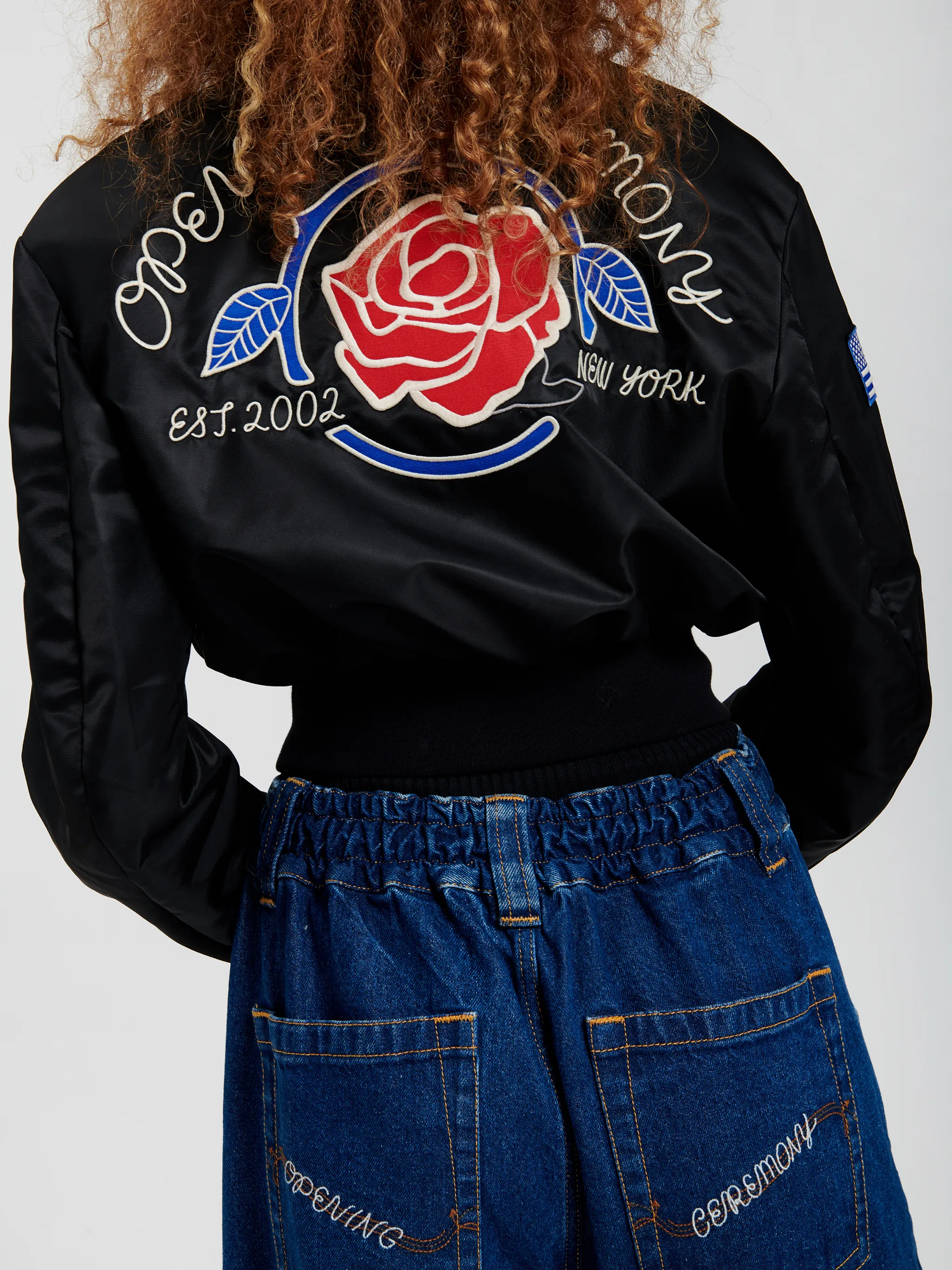 EMBROIDED LOGO VARSITY JACKET