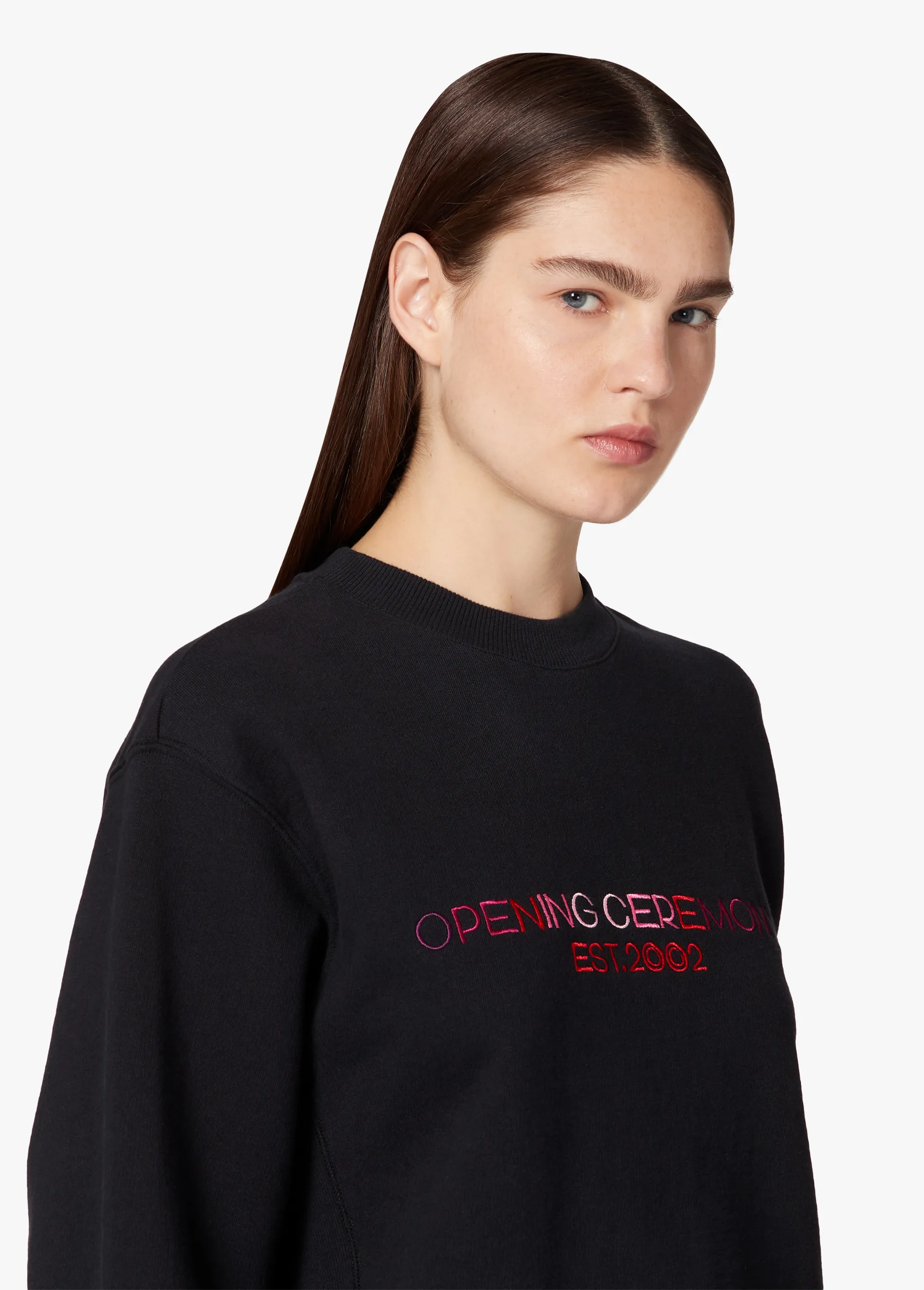 EMBROIDERED LOGO SWEATSHIRT