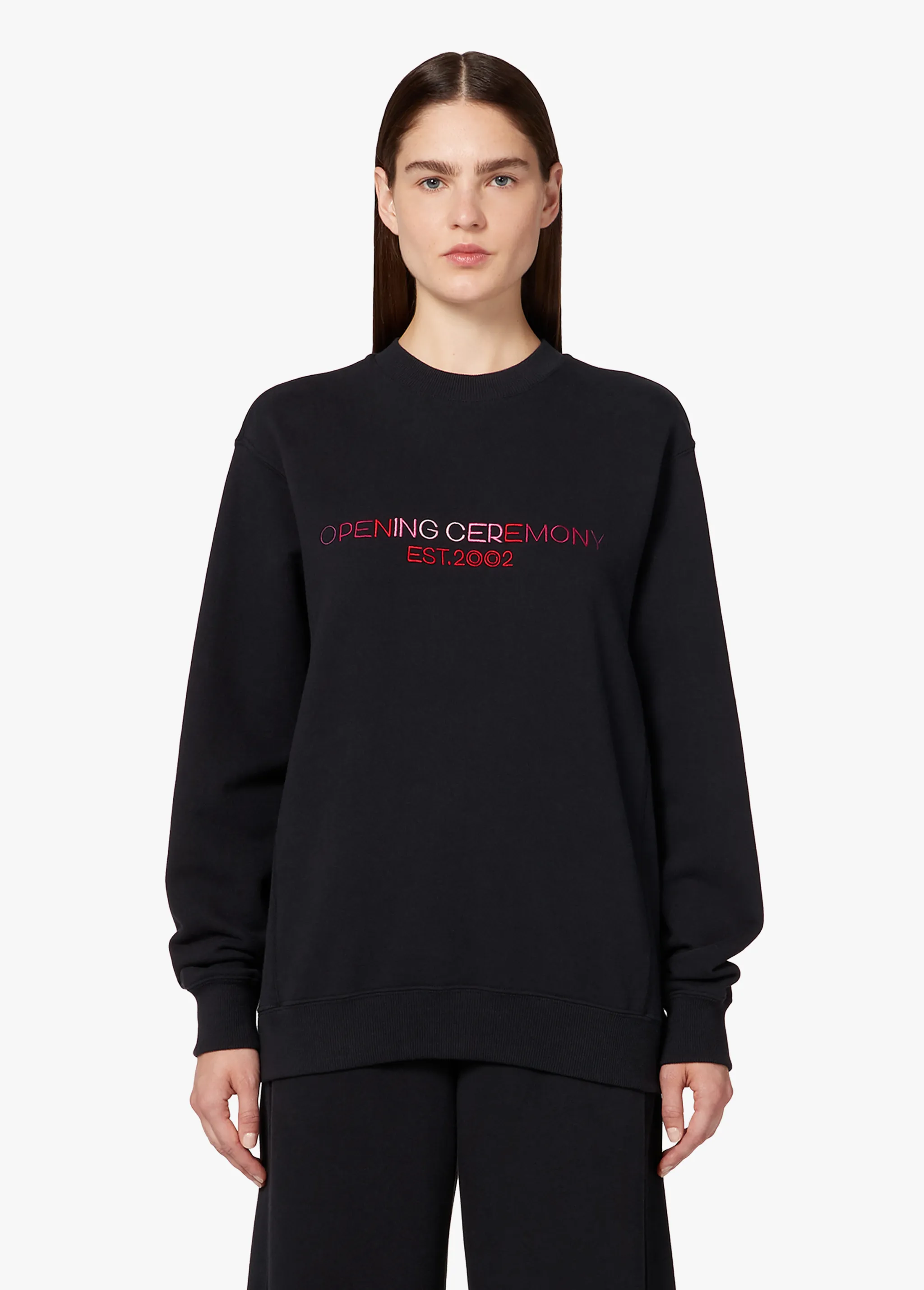 EMBROIDERED LOGO SWEATSHIRT