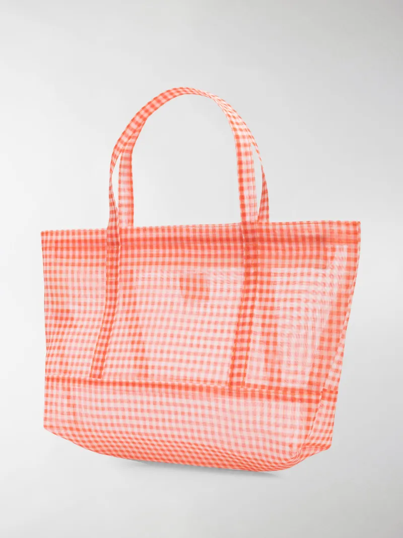 gingham tote bag