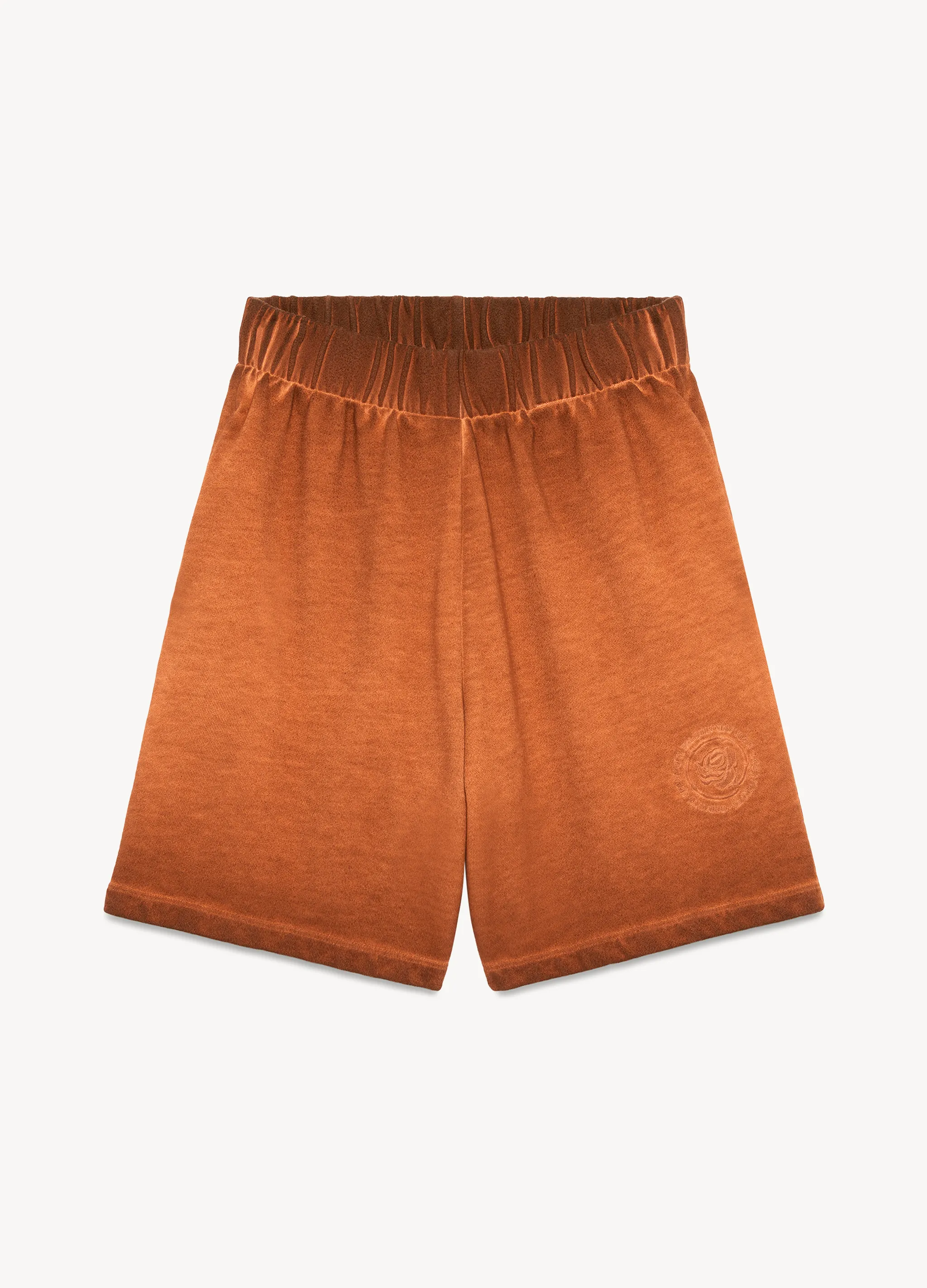 gradient-effect cotton track shorts