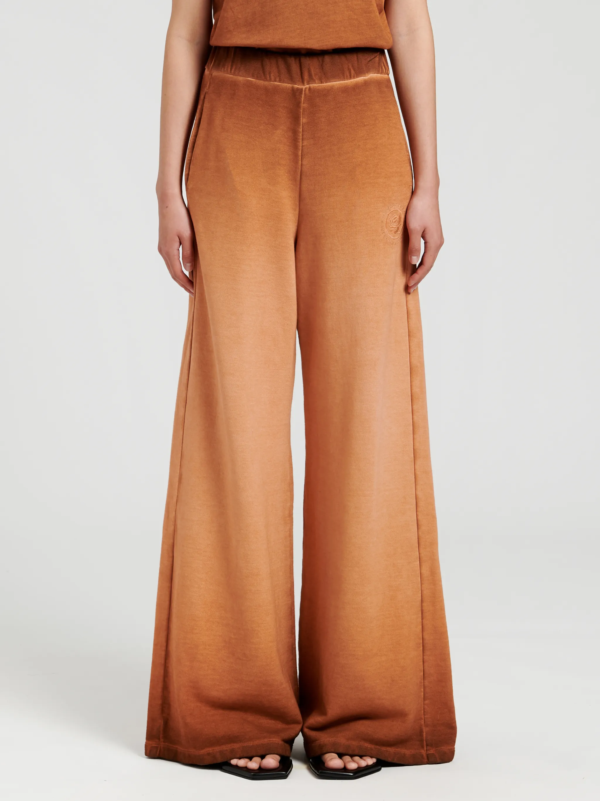gradient wide-leg track pants