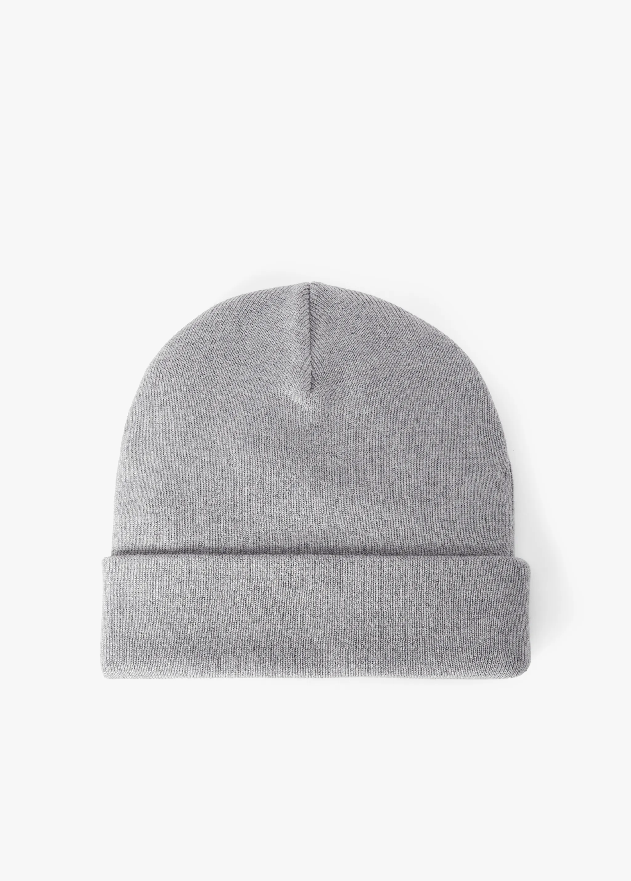 GREY LOGO BEANIE