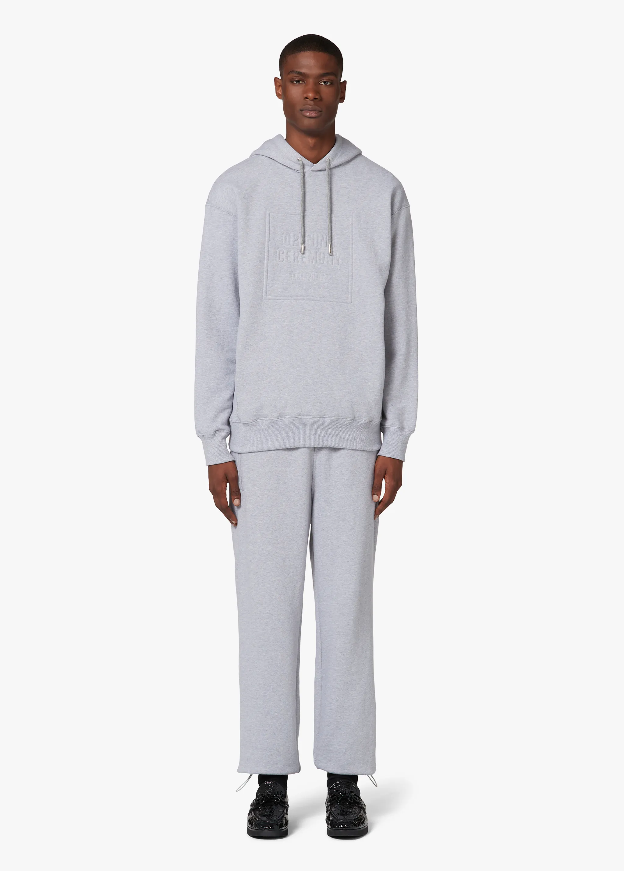 GREY LOGO HOODIE