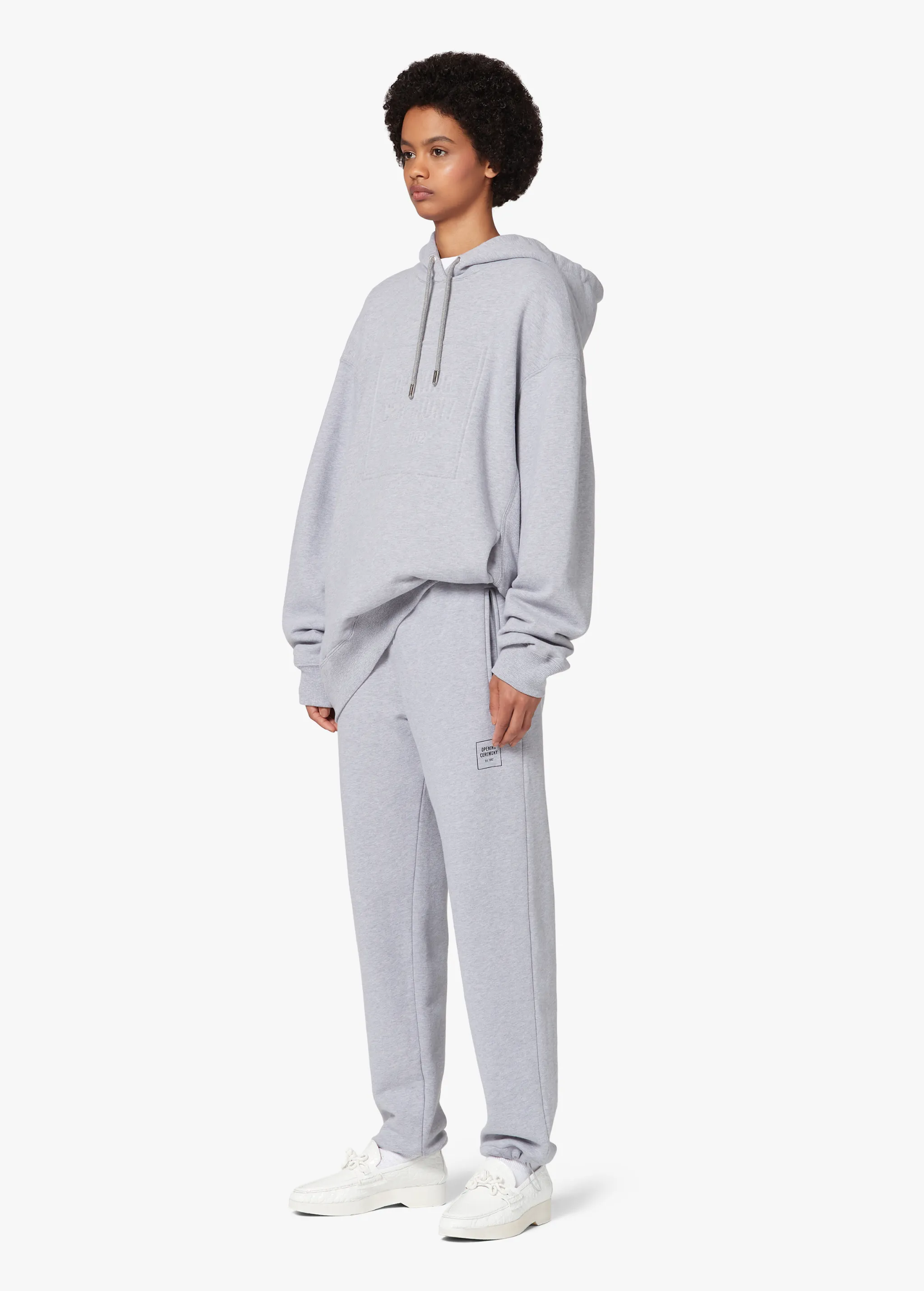 GREY LOGO SWEATPANTS