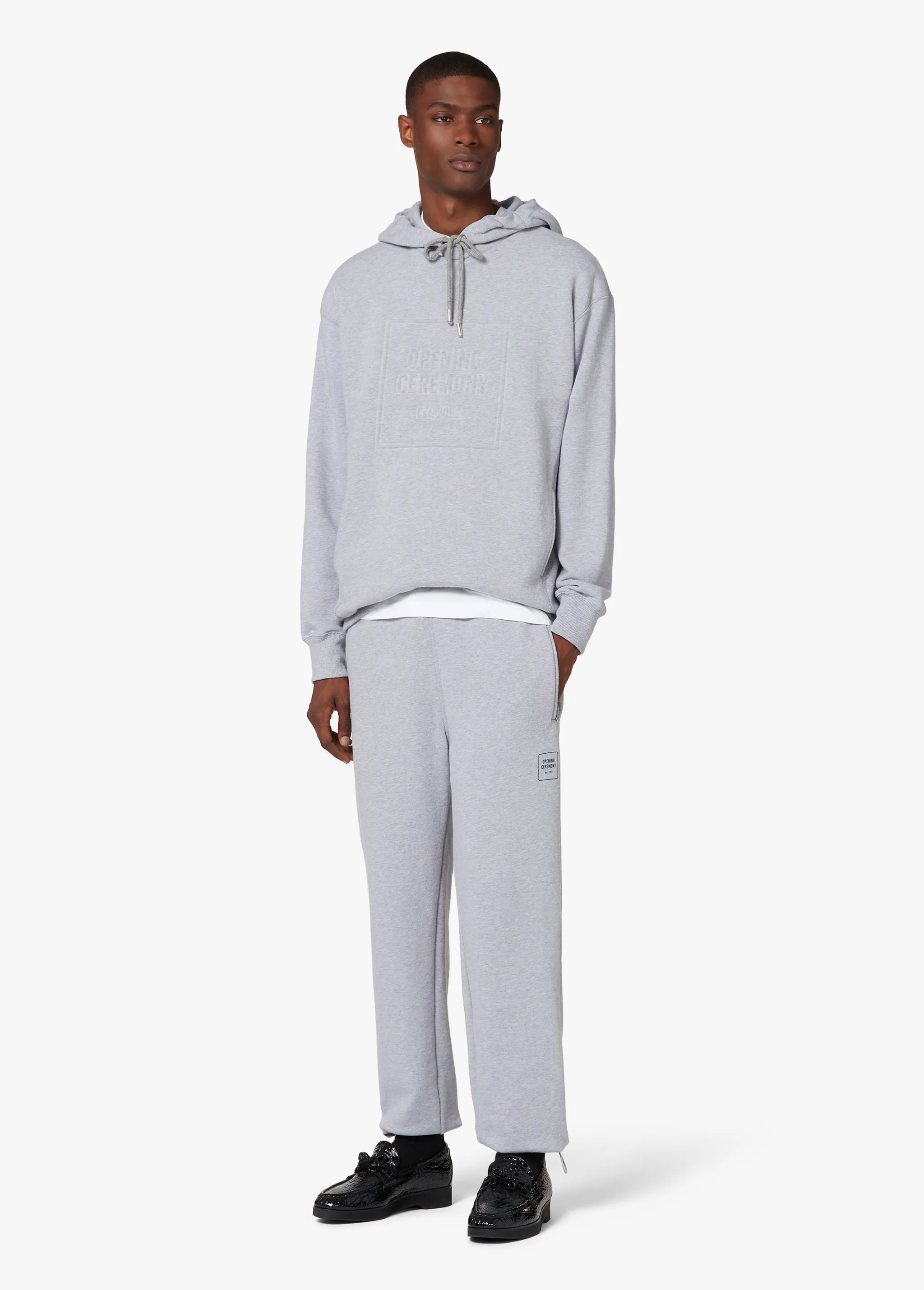 GREY LOGO SWEATPANTS