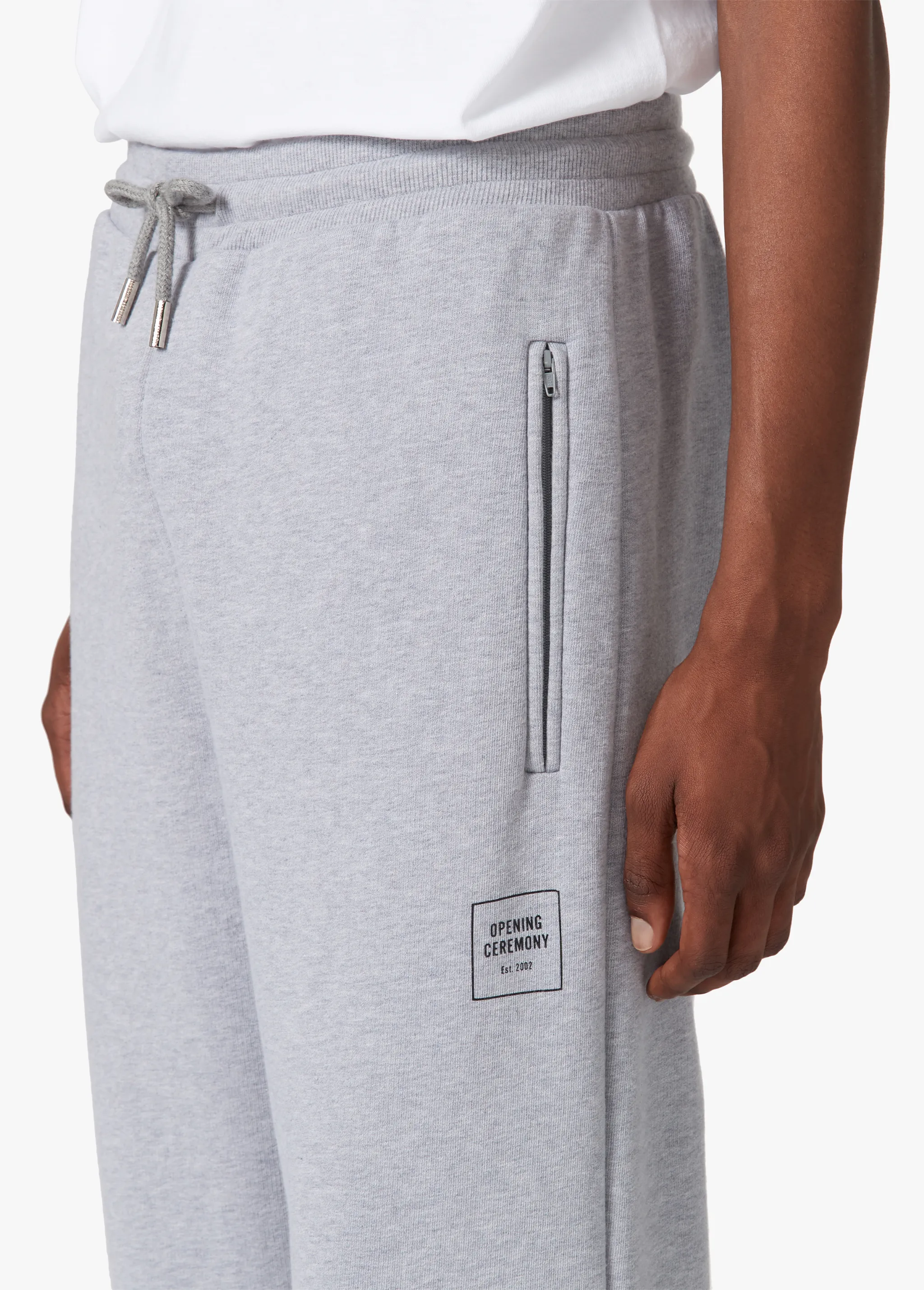 GREY LOGO SWEATPANTS