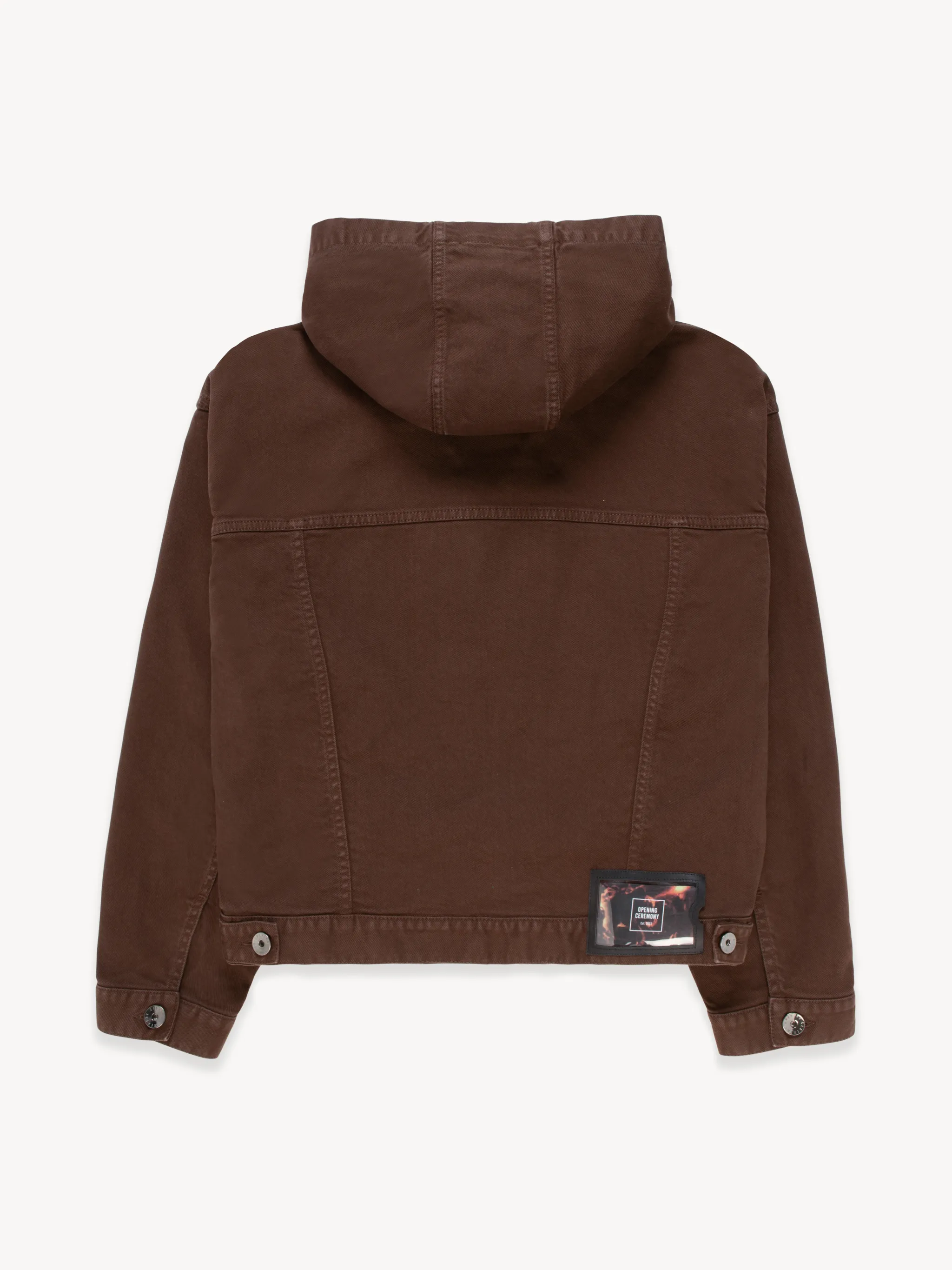 HOODED GABARDINE JACKET