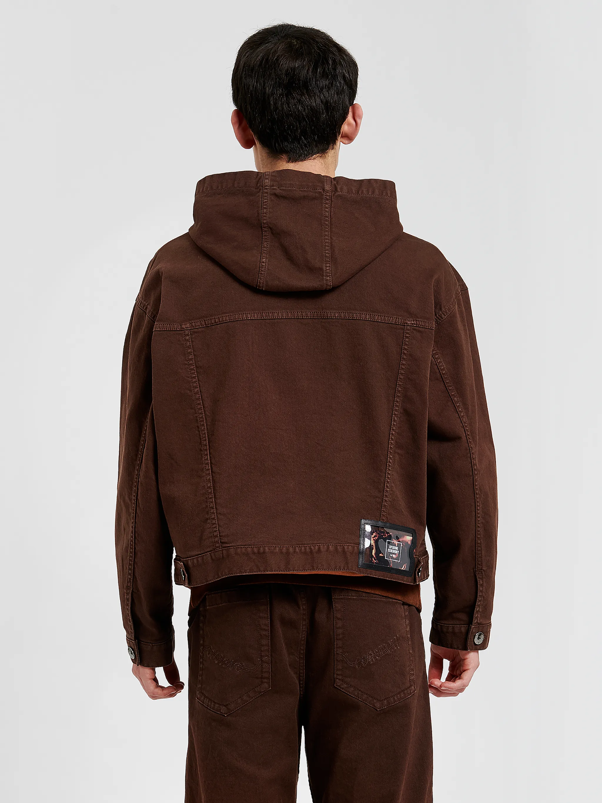 HOODED GABARDINE JACKET