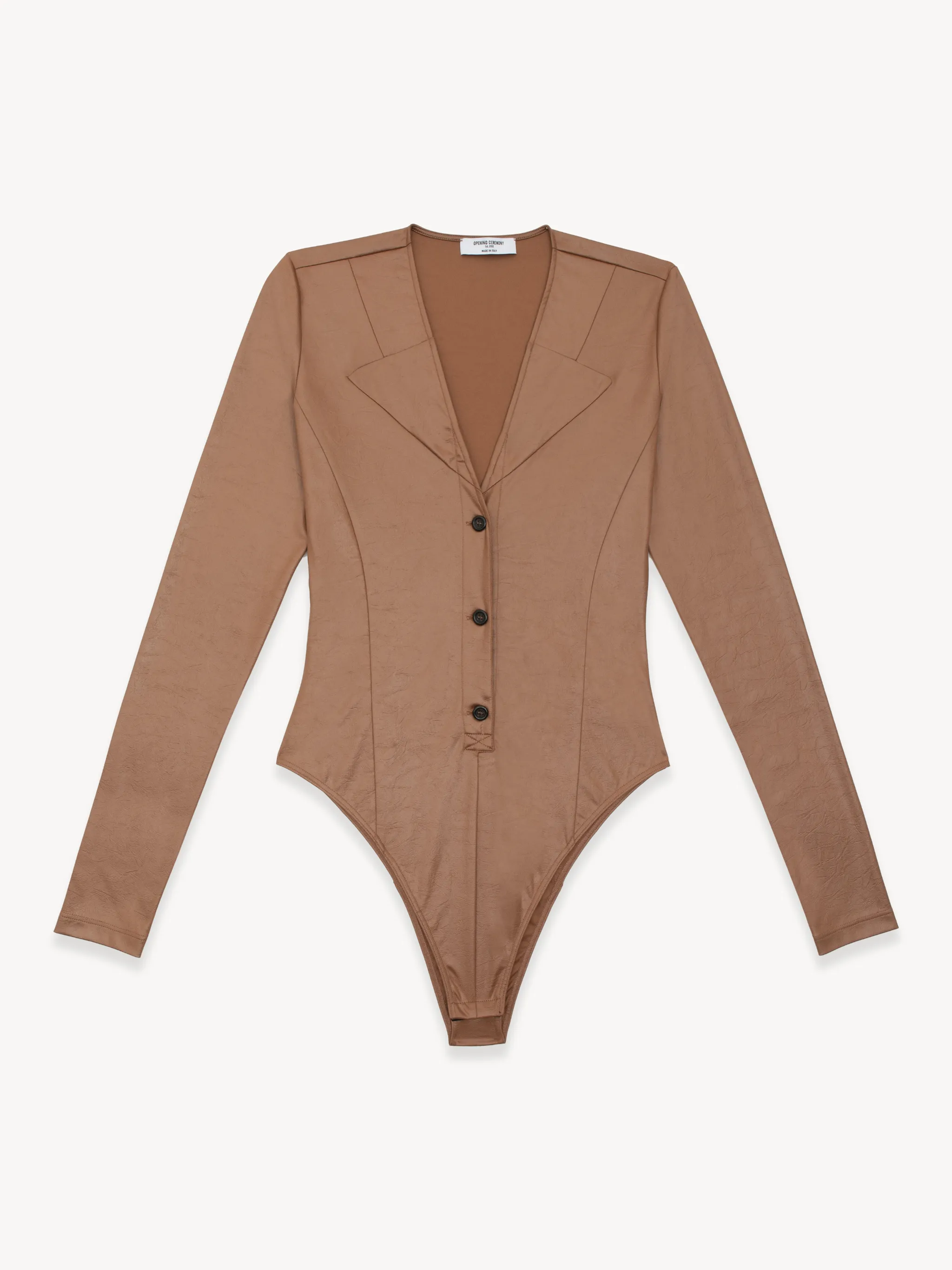 LEATHER EFFECT L/S BODY