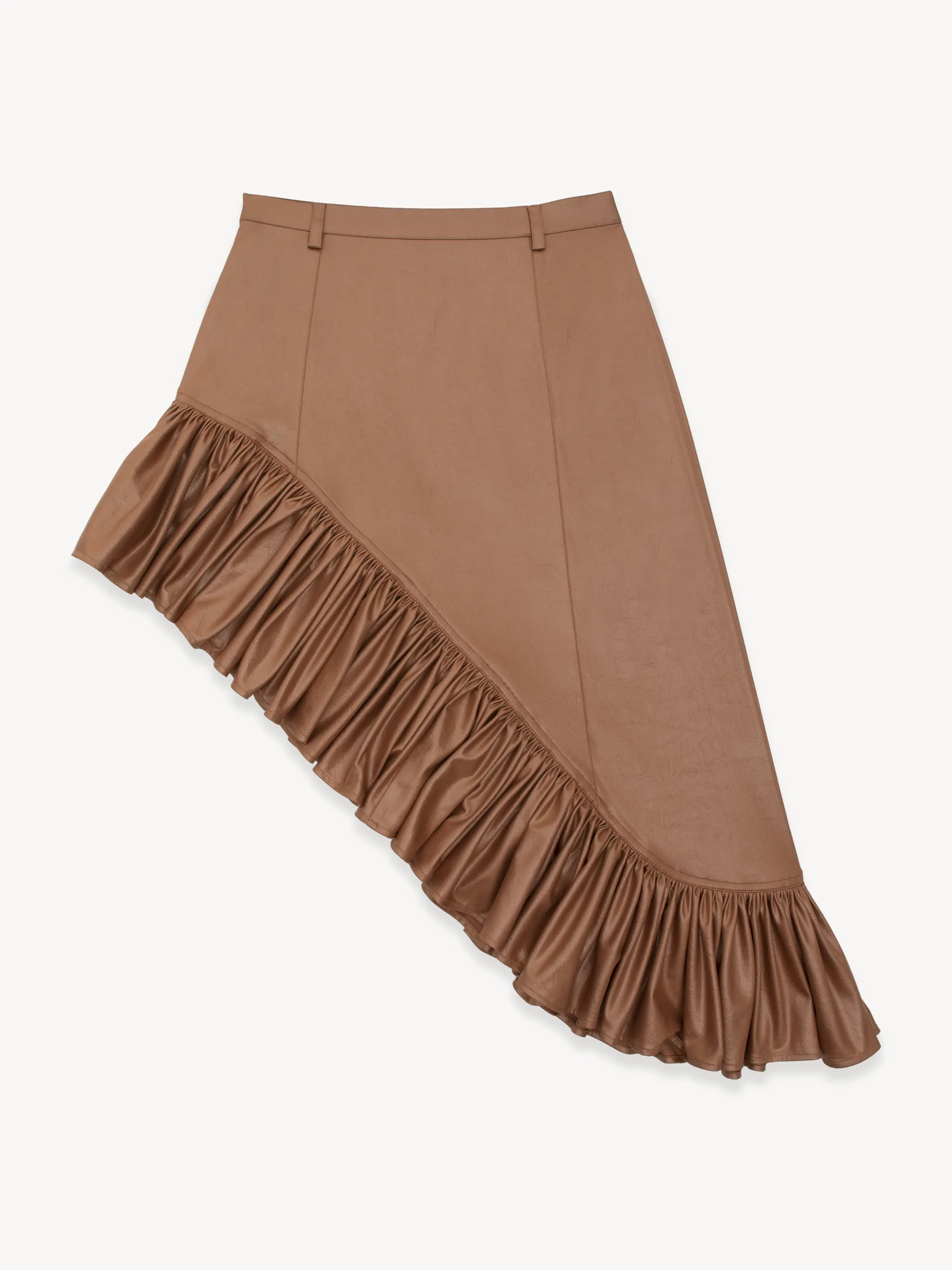 LEATHER EFFECT SKIRT