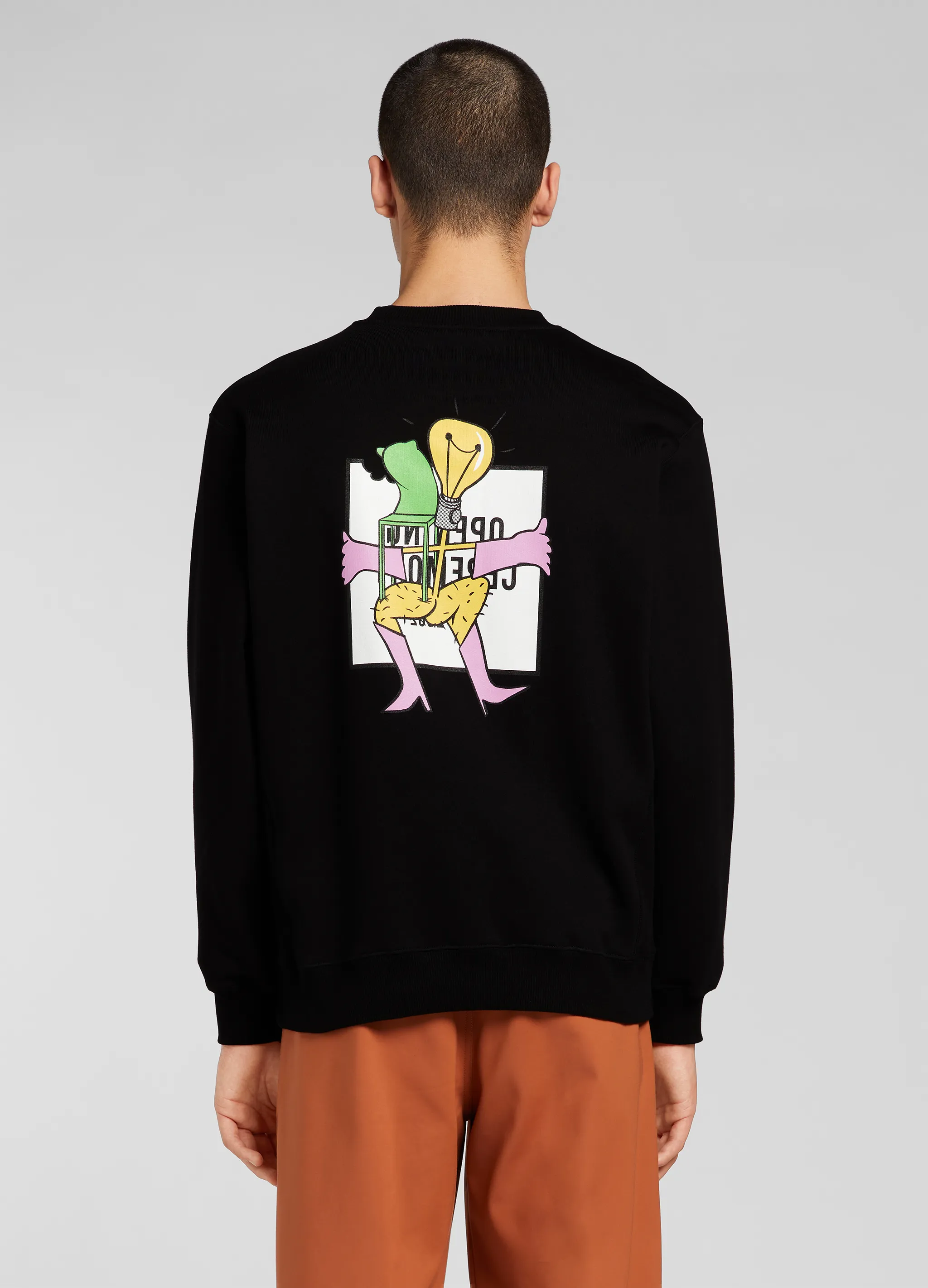 LIGHT BULB PRINT HOODIE