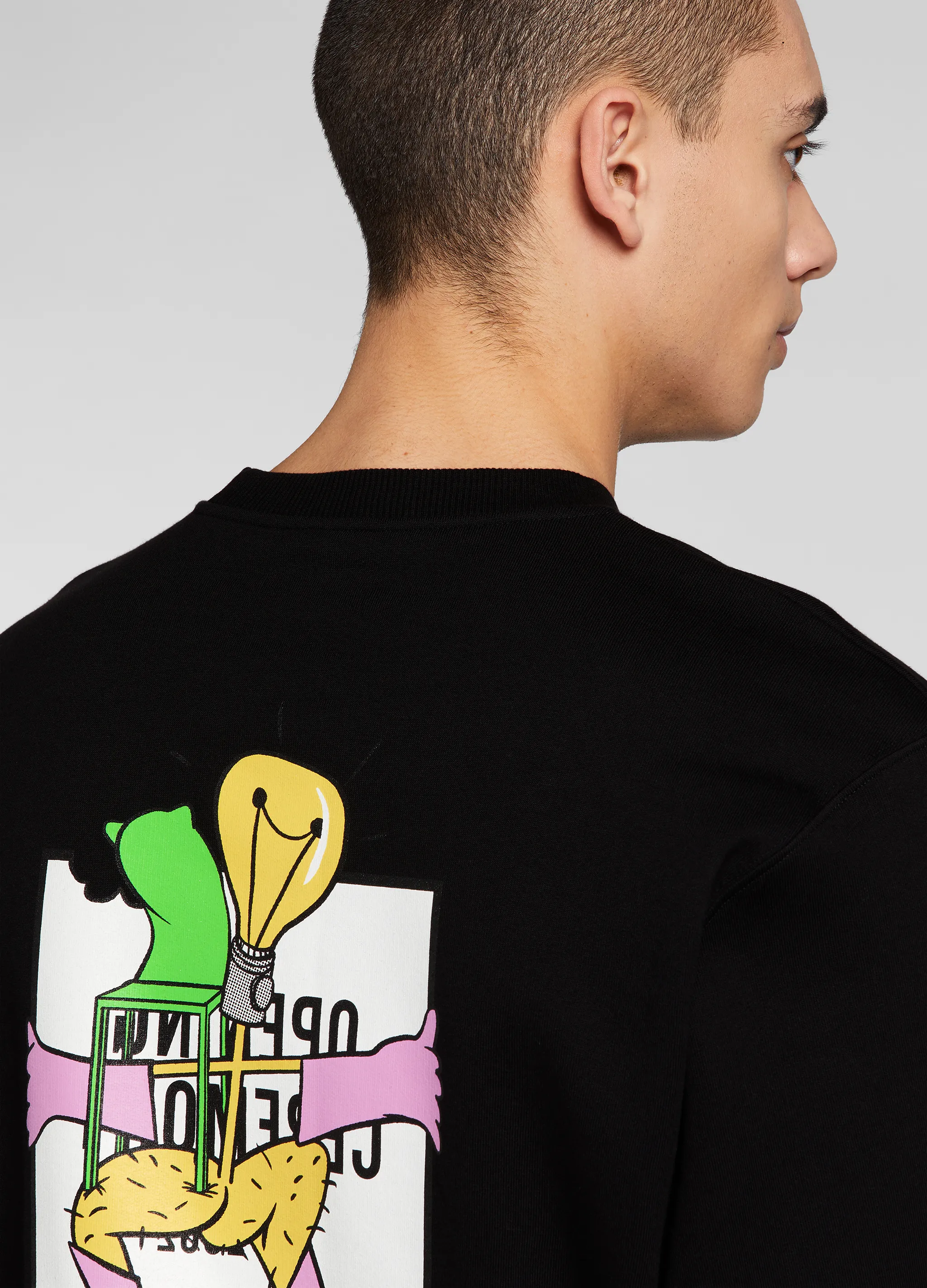 LIGHT BULB PRINT HOODIE