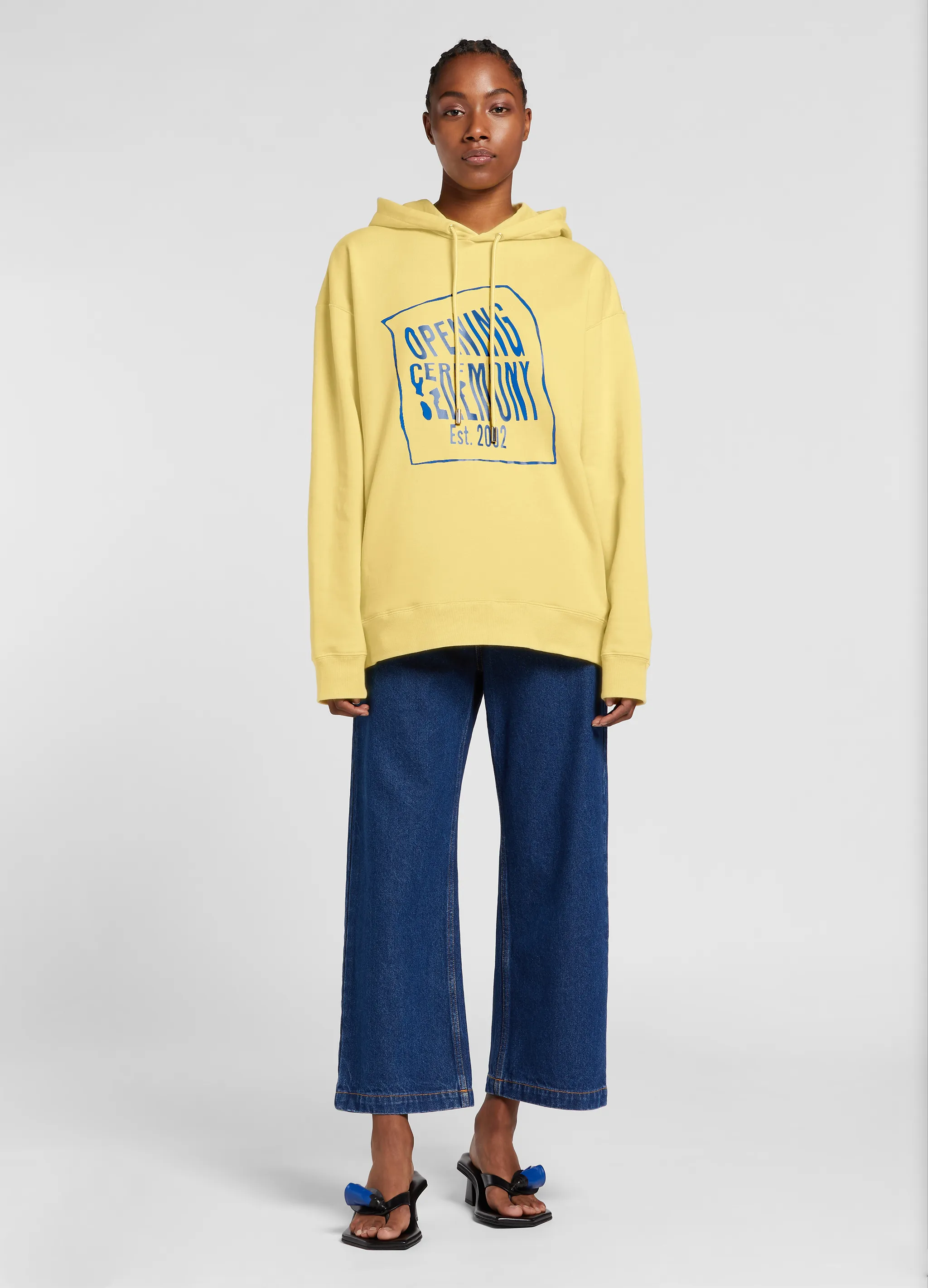 logo-print cotton hoodie