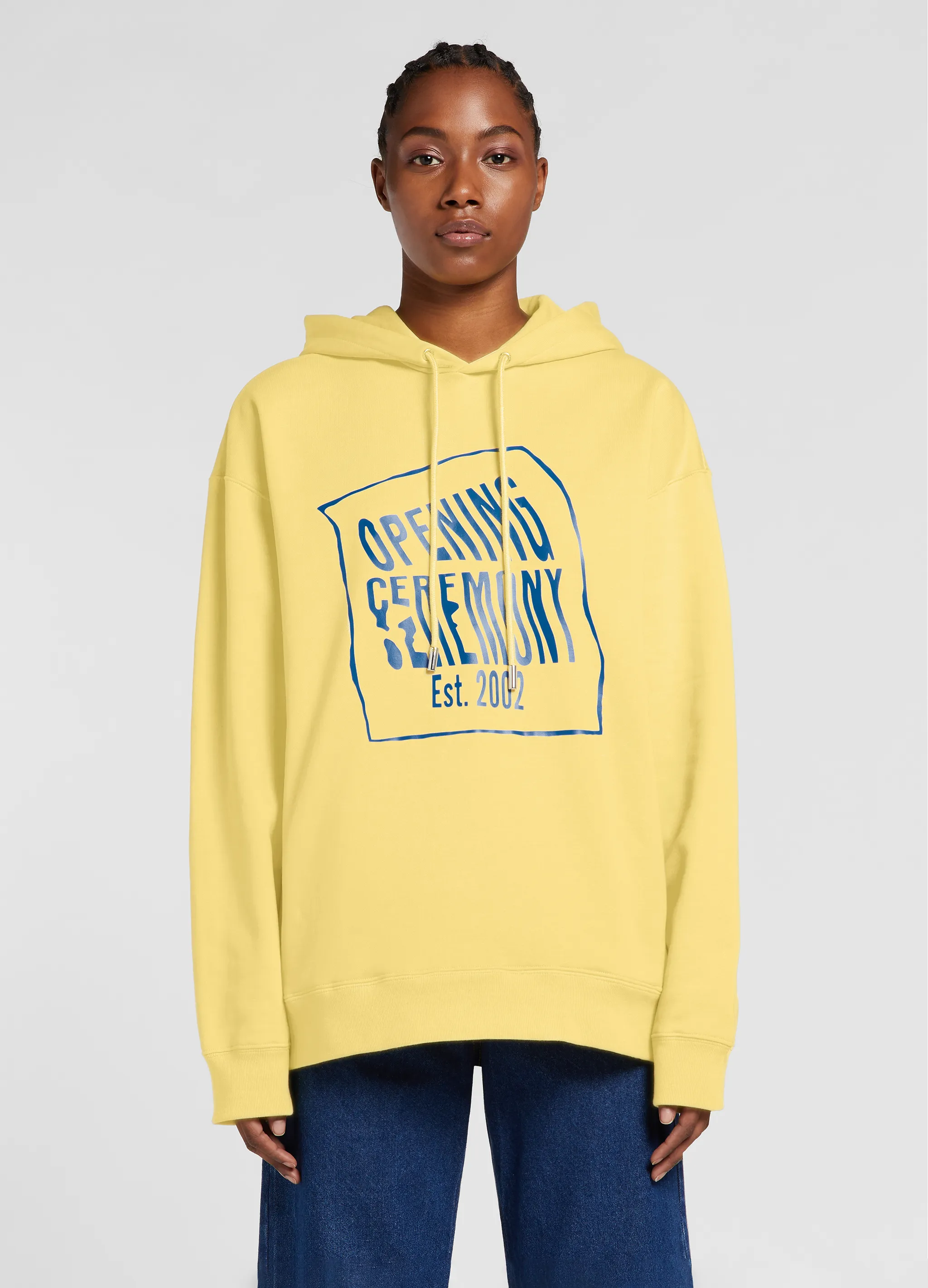logo-print cotton hoodie