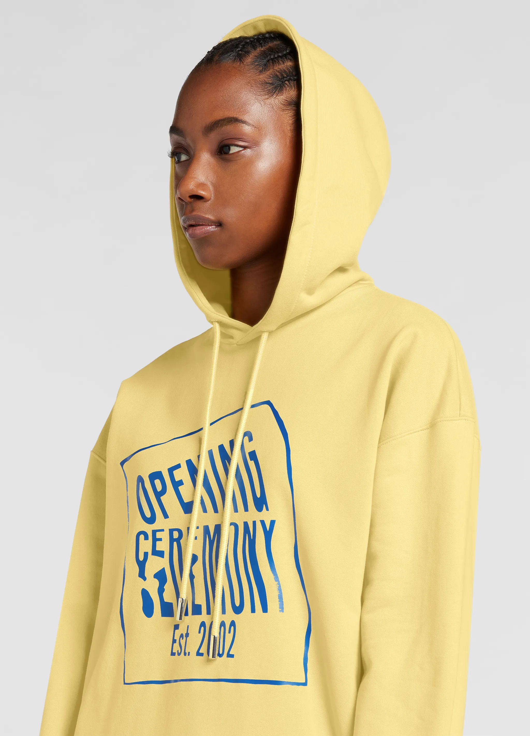 logo-print cotton hoodie