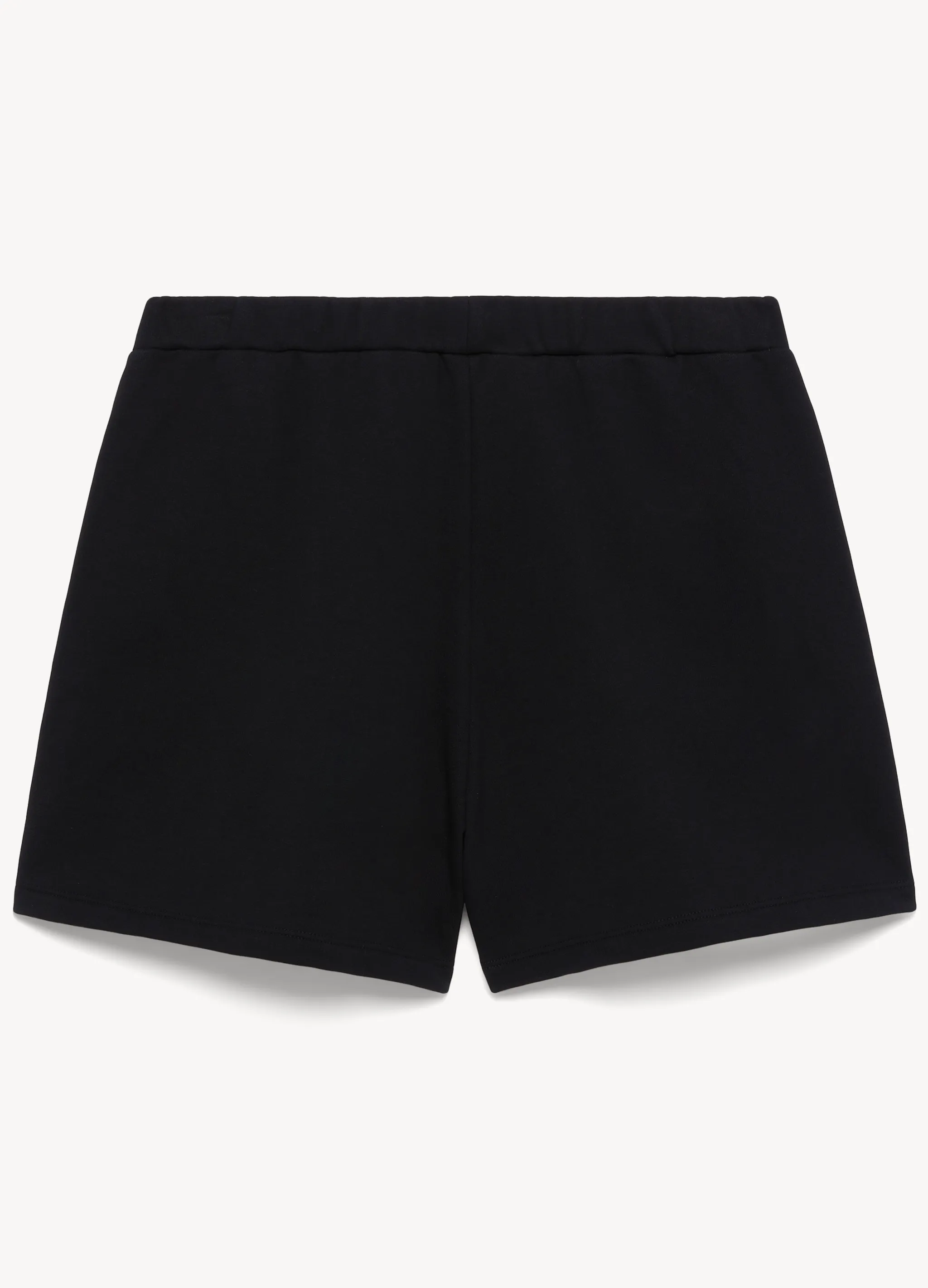 logo-print flared track shorts