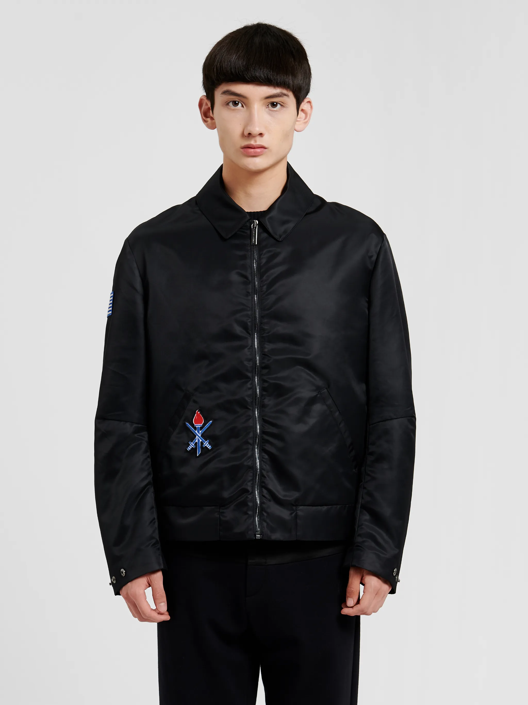 OC EMBROIDERED VARSITY JACKET