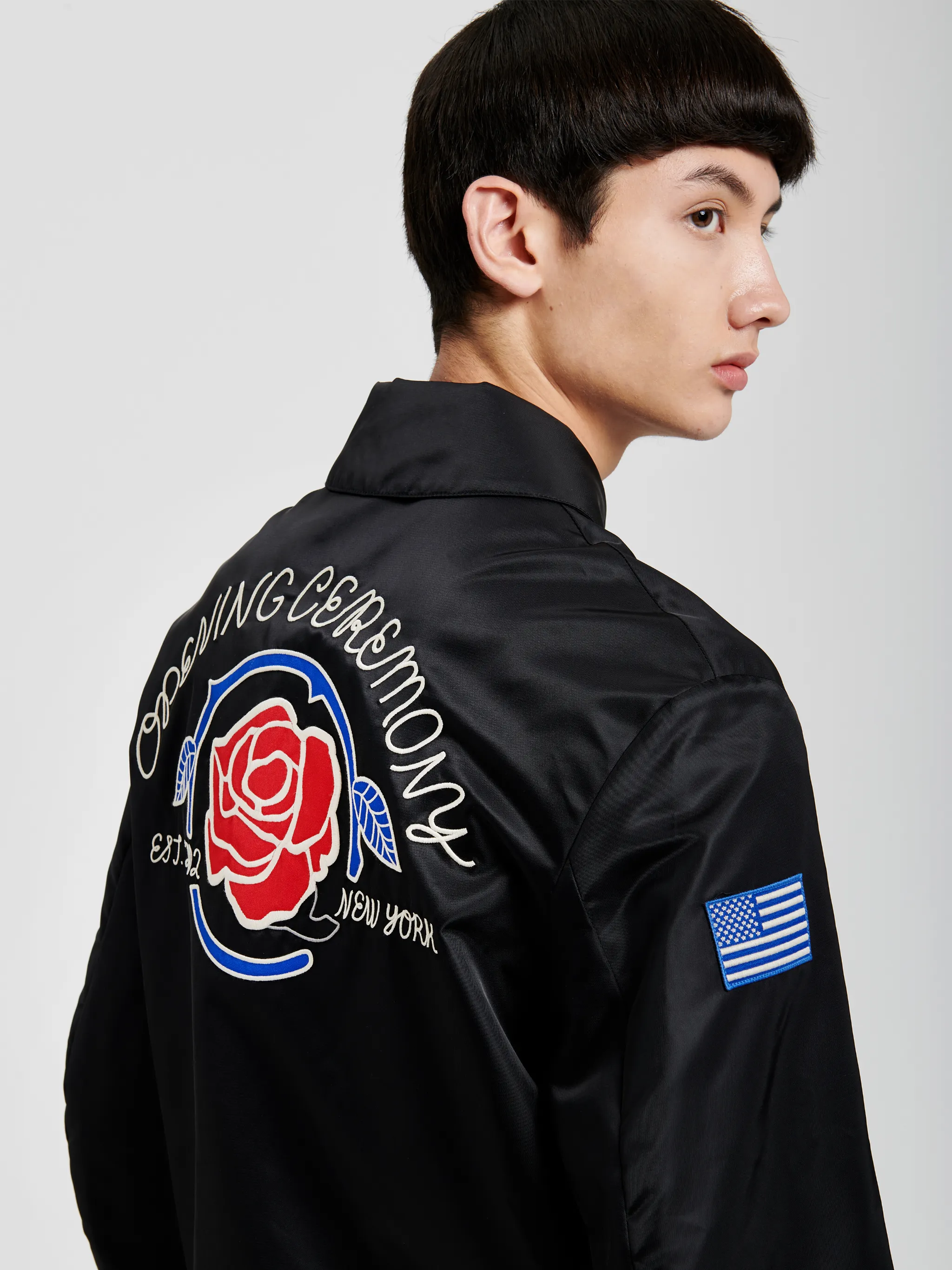 OC EMBROIDERED VARSITY JACKET
