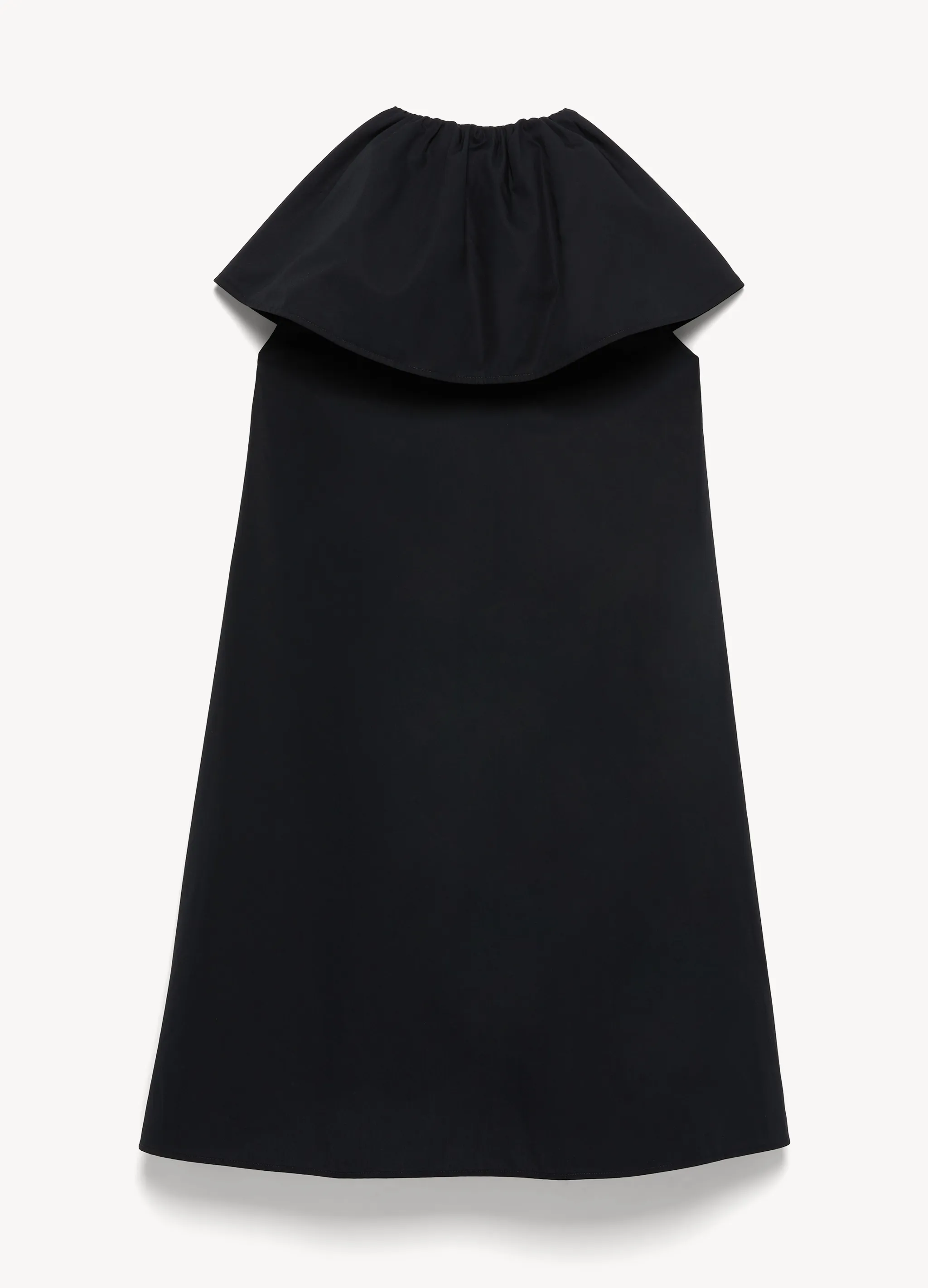 pleated petal cotton dress