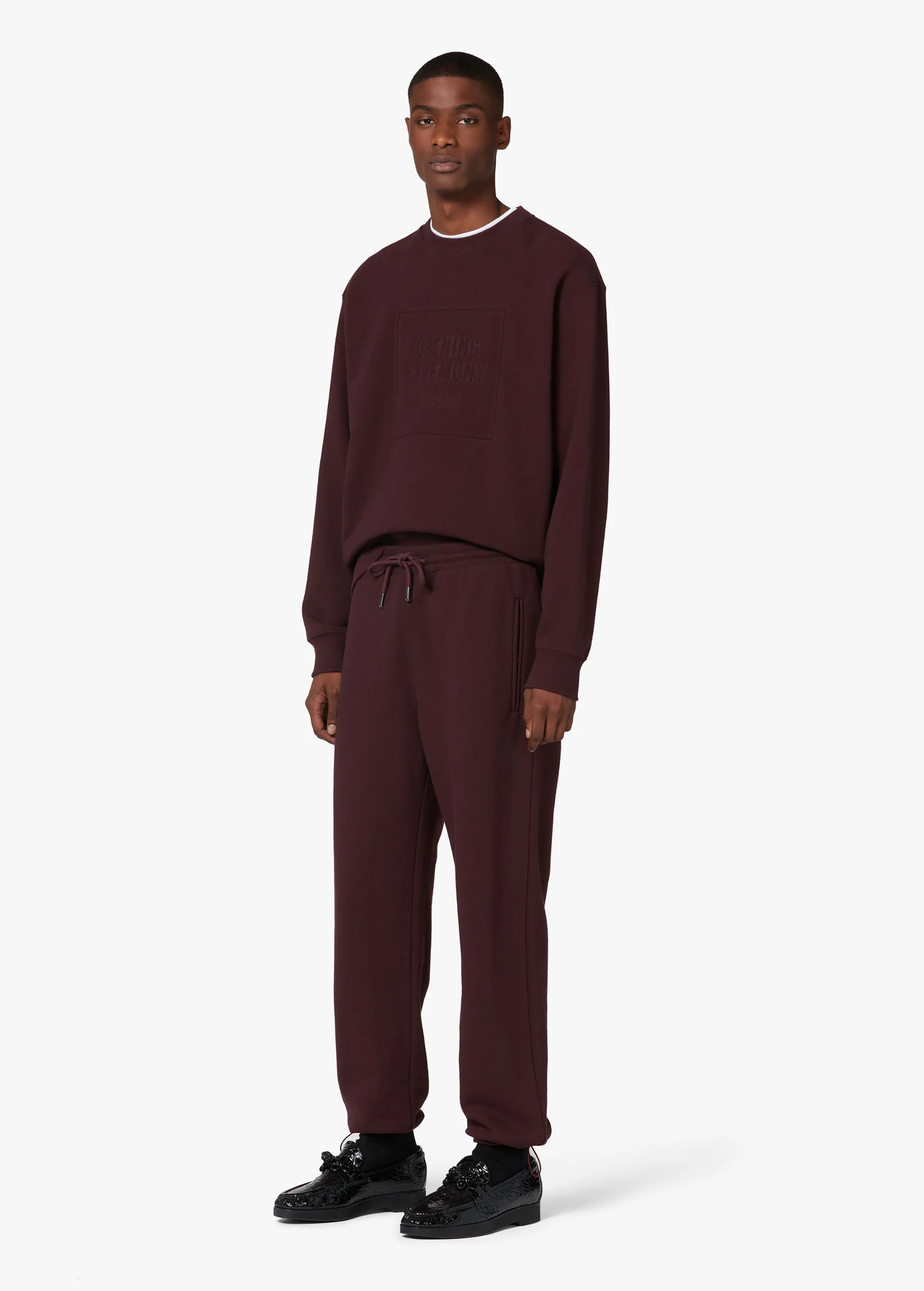 PURPLE BOX LOGO SWEATSHIRT