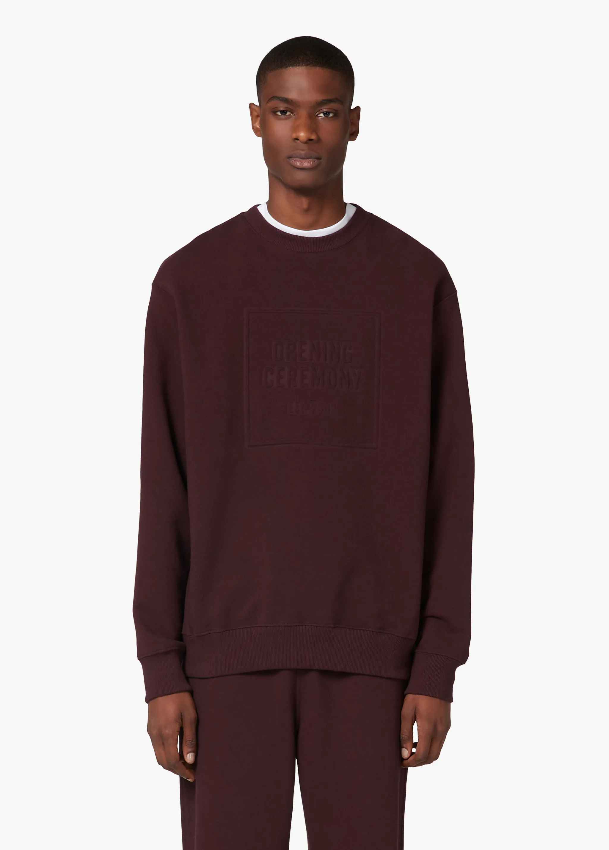 PURPLE BOX LOGO SWEATSHIRT