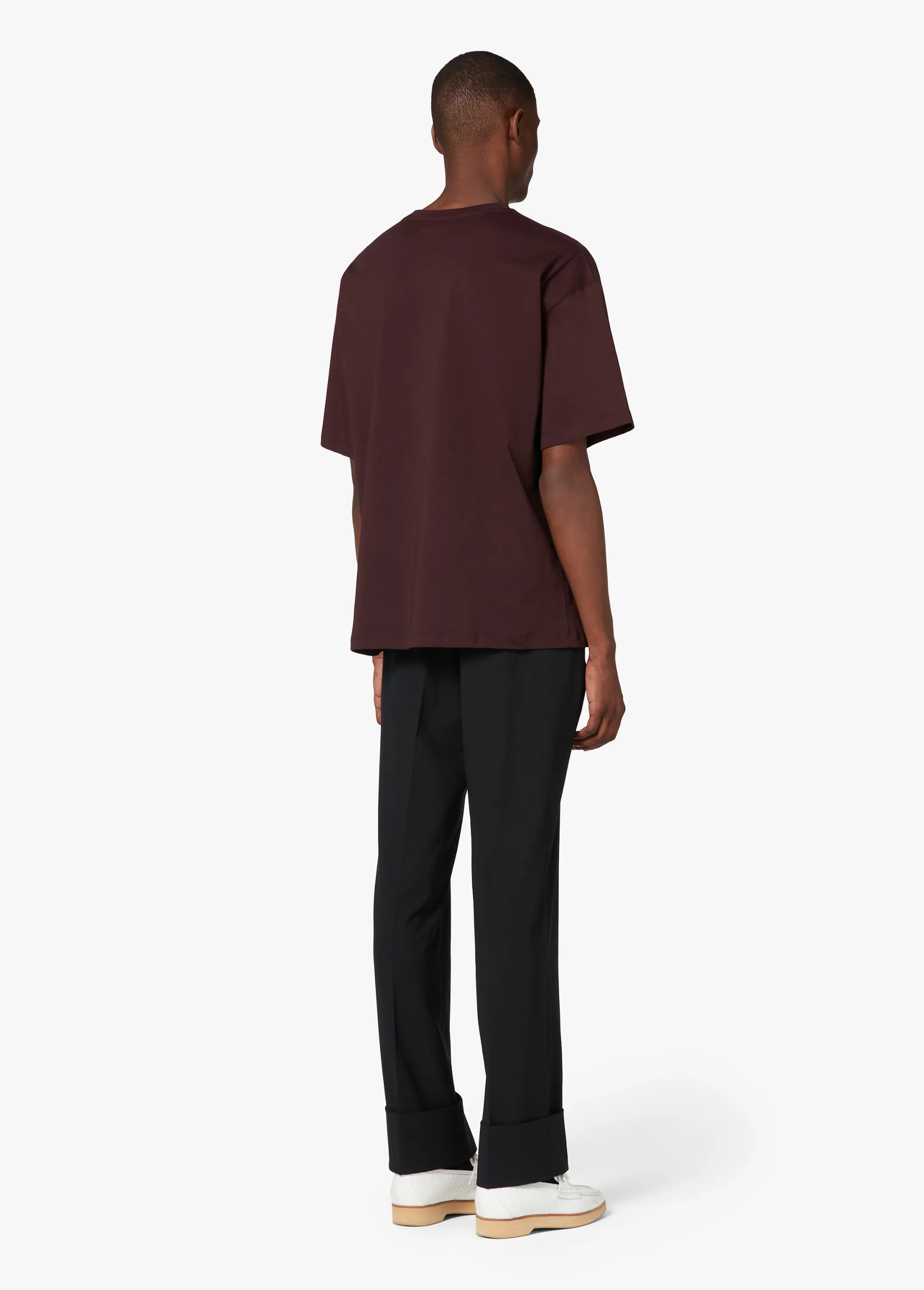PURPLE EMBROIDERED T-SHIRT