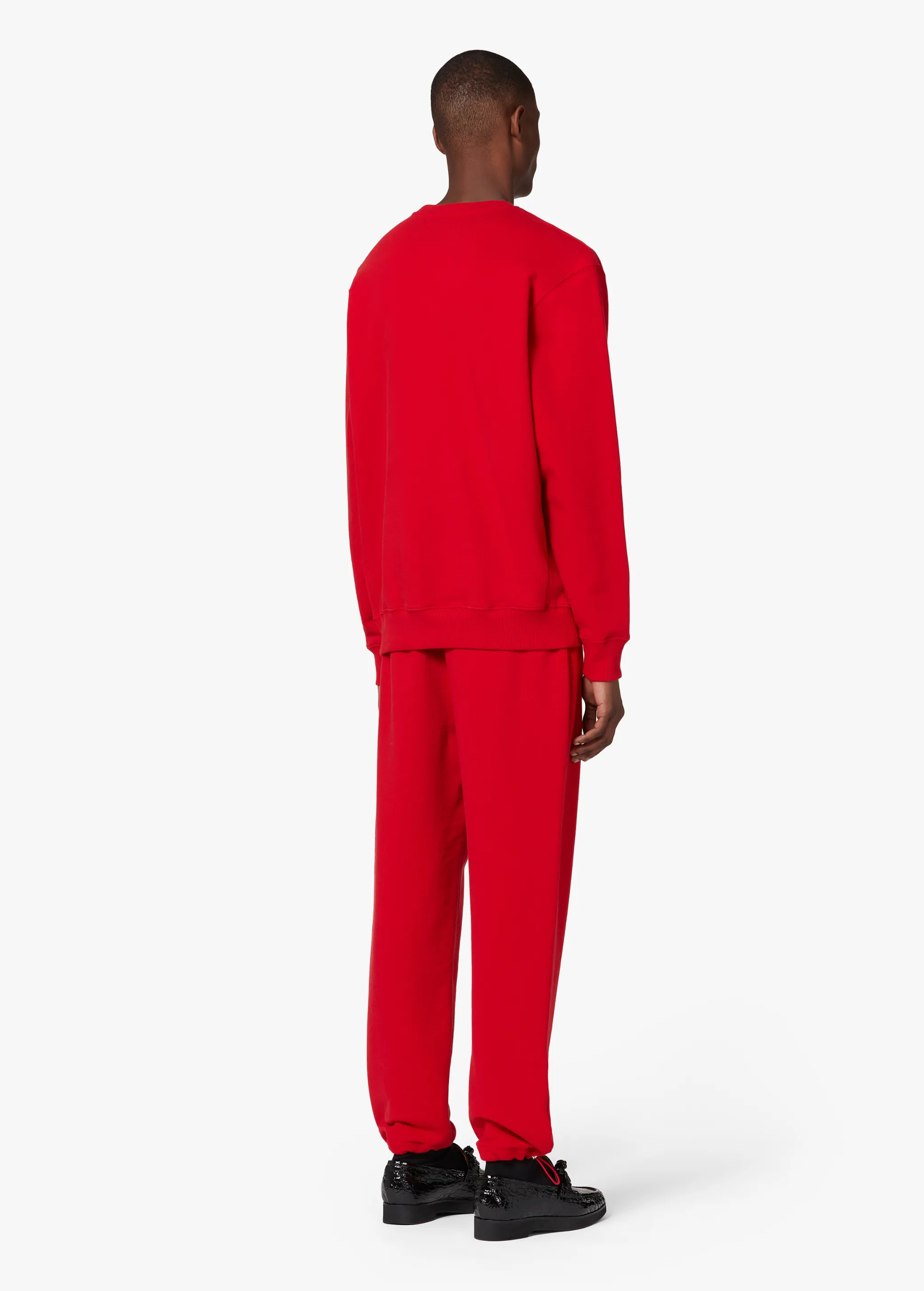 RED EMBROIDERED SWEATSHIRT