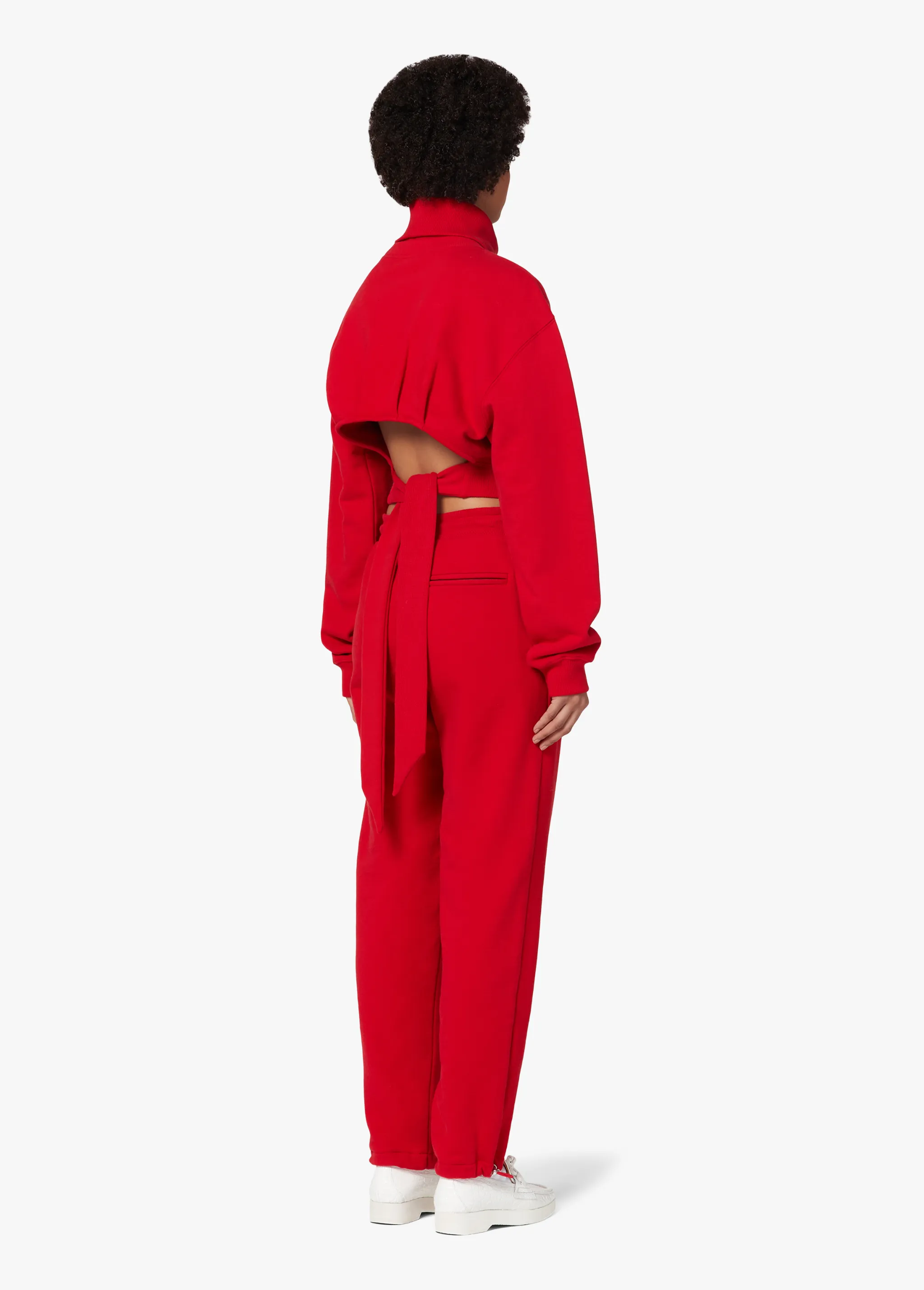 RED LOGO SWEATPANTS