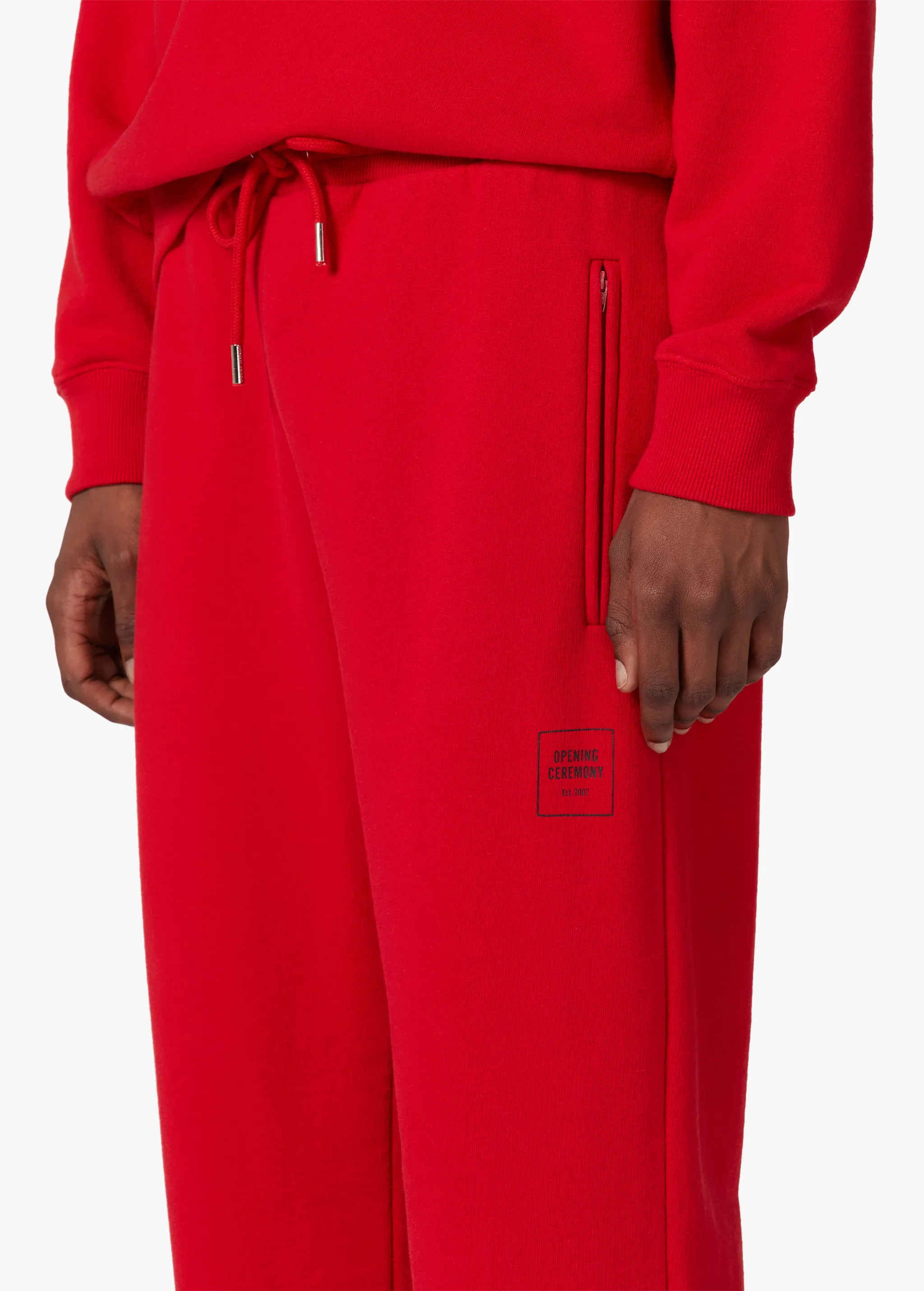 RED LOGO SWEATPANTS